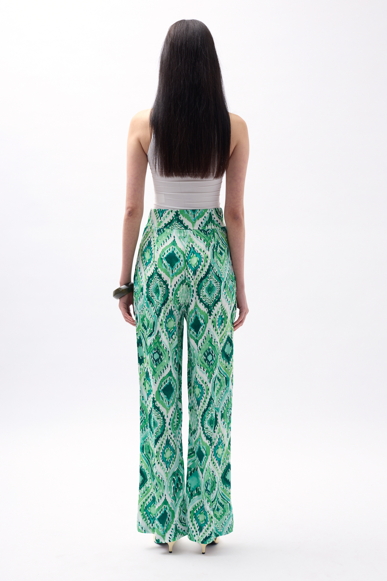 Patterned Satin Trousers – Brand: Black Fashion – Women & Kids, Baby Clothes Wholesale – TheBS Women