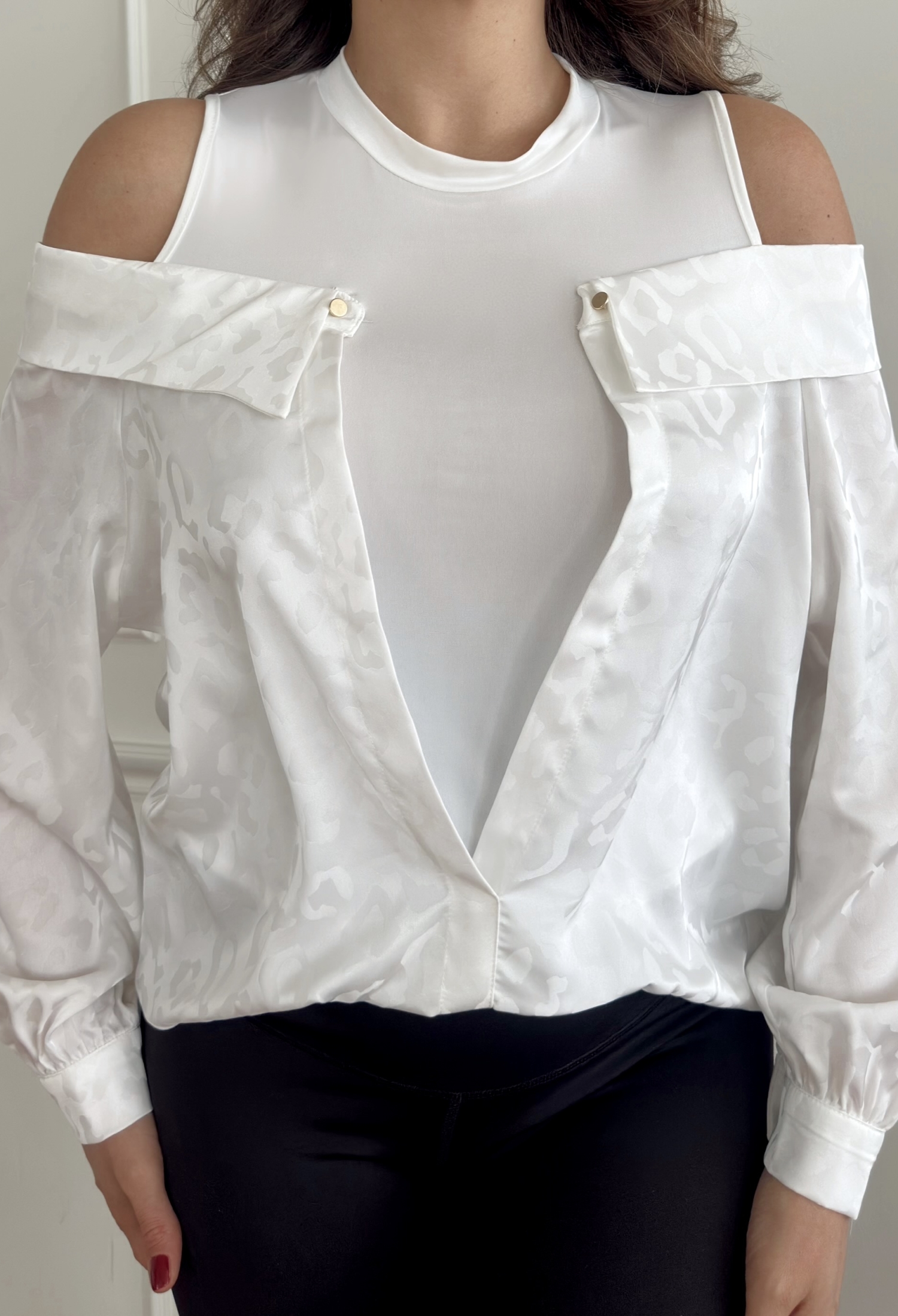 Low Shoulder Collar Blouse - Brand: STEPS - Women & Kids, Baby Clothes Wholesale - TheBS Women