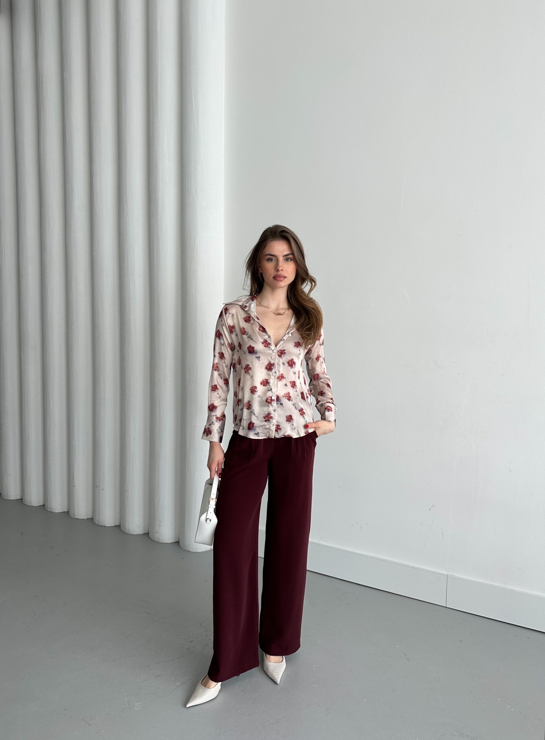 Chrysanthemum Pattern Shirt - Brand: My Fashion - Women & Kids, Baby Clothes Wholesale - TheBS Women