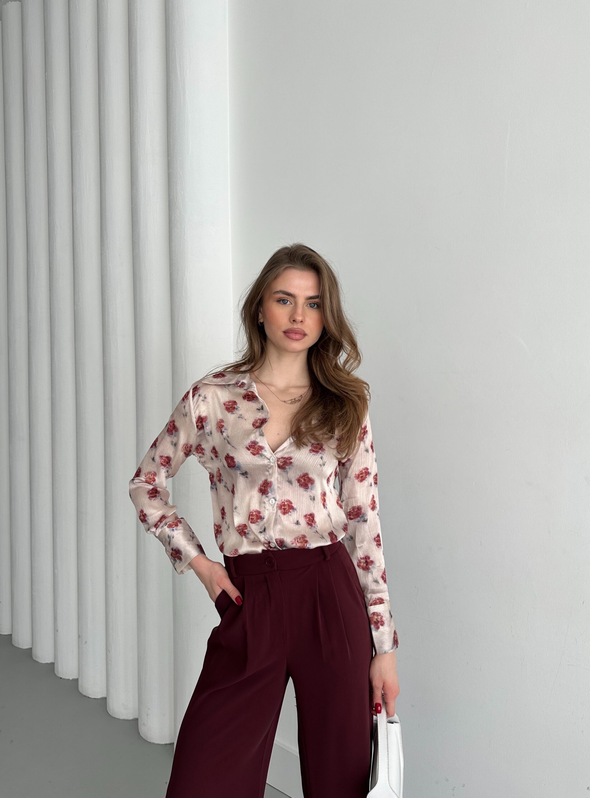 Chrysanthemum Pattern Shirt – Brand: My Fashion – Women & Kids, Baby Clothes Wholesale – TheBS Women