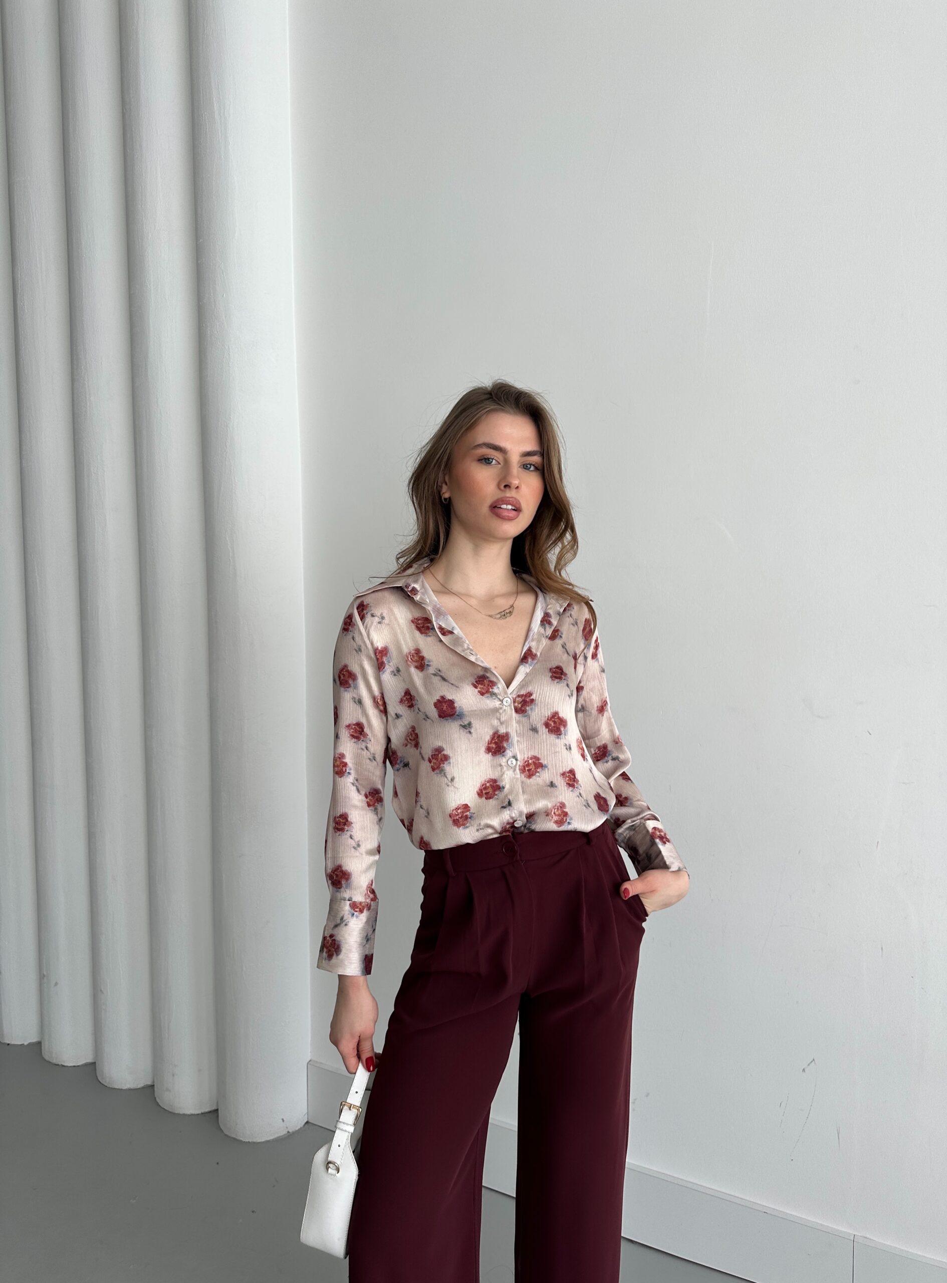 Chrysanthemum Pattern Shirt – Brand: My Fashion – Women & Kids, Baby Clothes Wholesale – TheBS Women