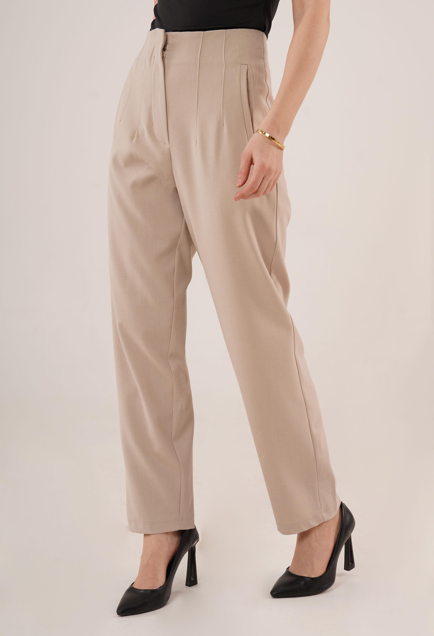 Double Collar Detailed WholesalePants - Brand: Lustrin - Women & Kids, Baby Clothes Wholesale - TheBS Women