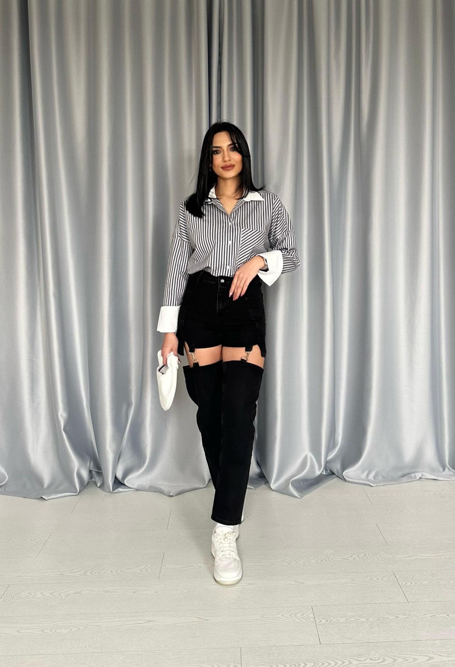 Two Piece Jeans Pants With Straps - Brand: Elisa - Women & Kids, Baby Clothes Wholesale - TheBS Women