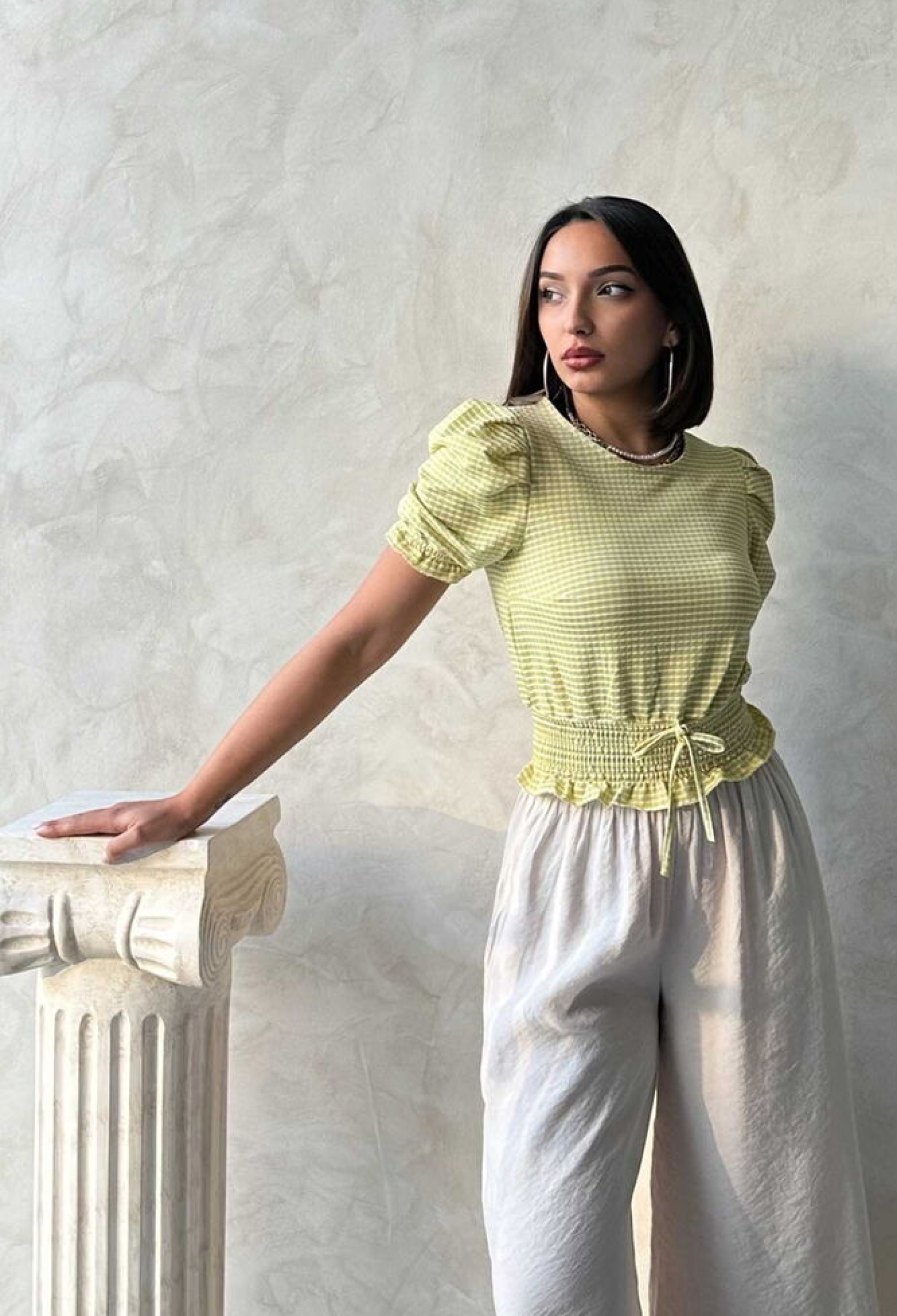 PistachioWaist Gipeli Pitikareli Wholesale Blouse - Brand: Topshow - Women & Kids, Baby Clothes Wholesale - TheBS Women