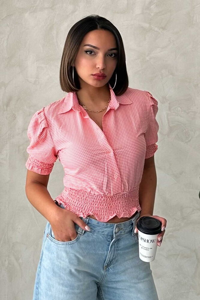 Gipe Detailed Pitikare Wholesale Shirt – Brand: Topshow – Women & Kids, Baby Clothes Wholesale – TheBS Women