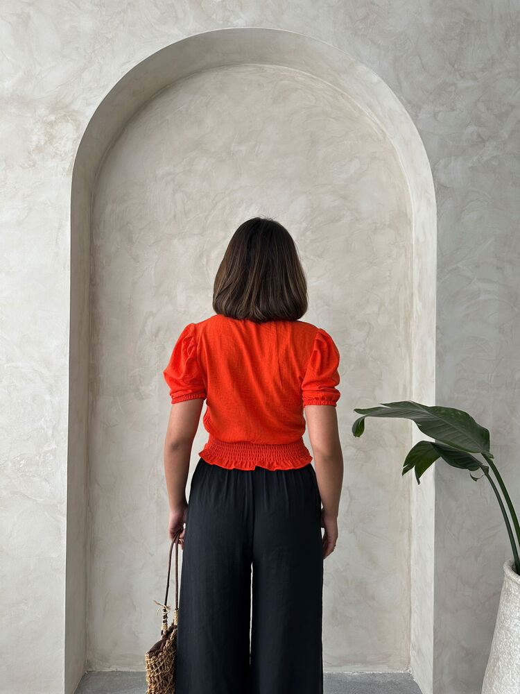 Floral Linen Shirt – Brand: Topshow – Women & Kids, Baby Clothes Wholesale – TheBS Women