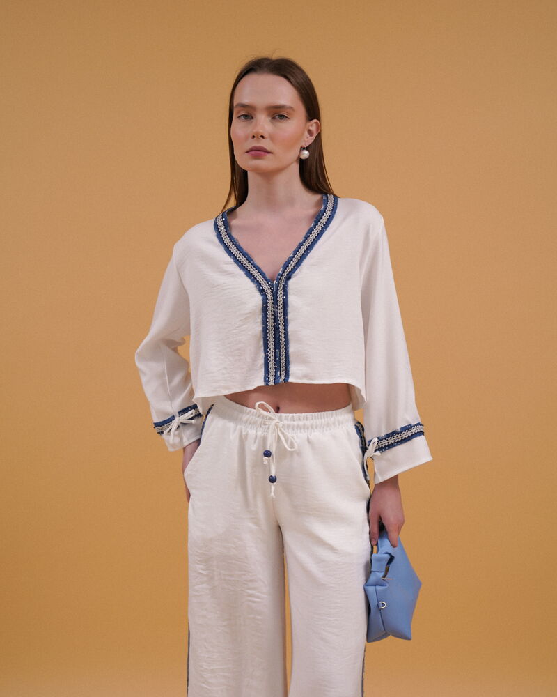 Denim Striped Shirt – Brand: Topshow – Women & Kids, Baby Clothes Wholesale – TheBS Women