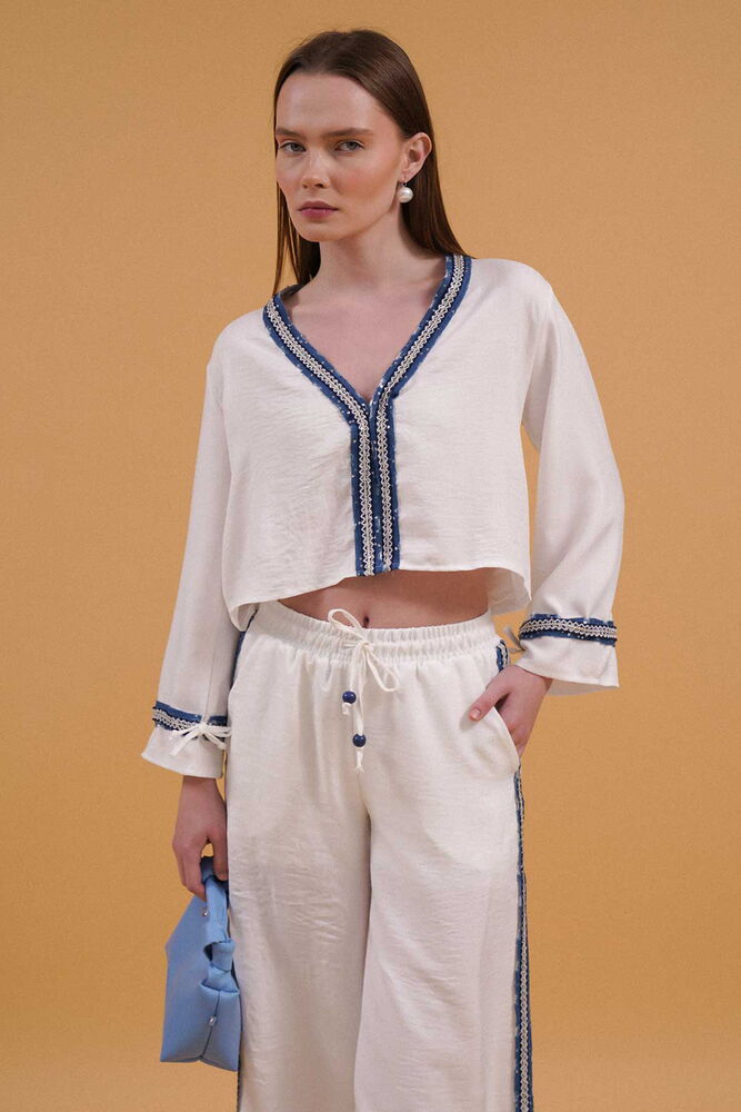 Denim Striped Shirt – Brand: Topshow – Women & Kids, Baby Clothes Wholesale – TheBS Women