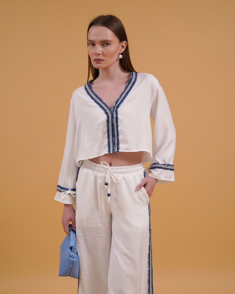 Denim Striped Shirt – Brand: Topshow – Women & Kids, Baby Clothes Wholesale – TheBS Women