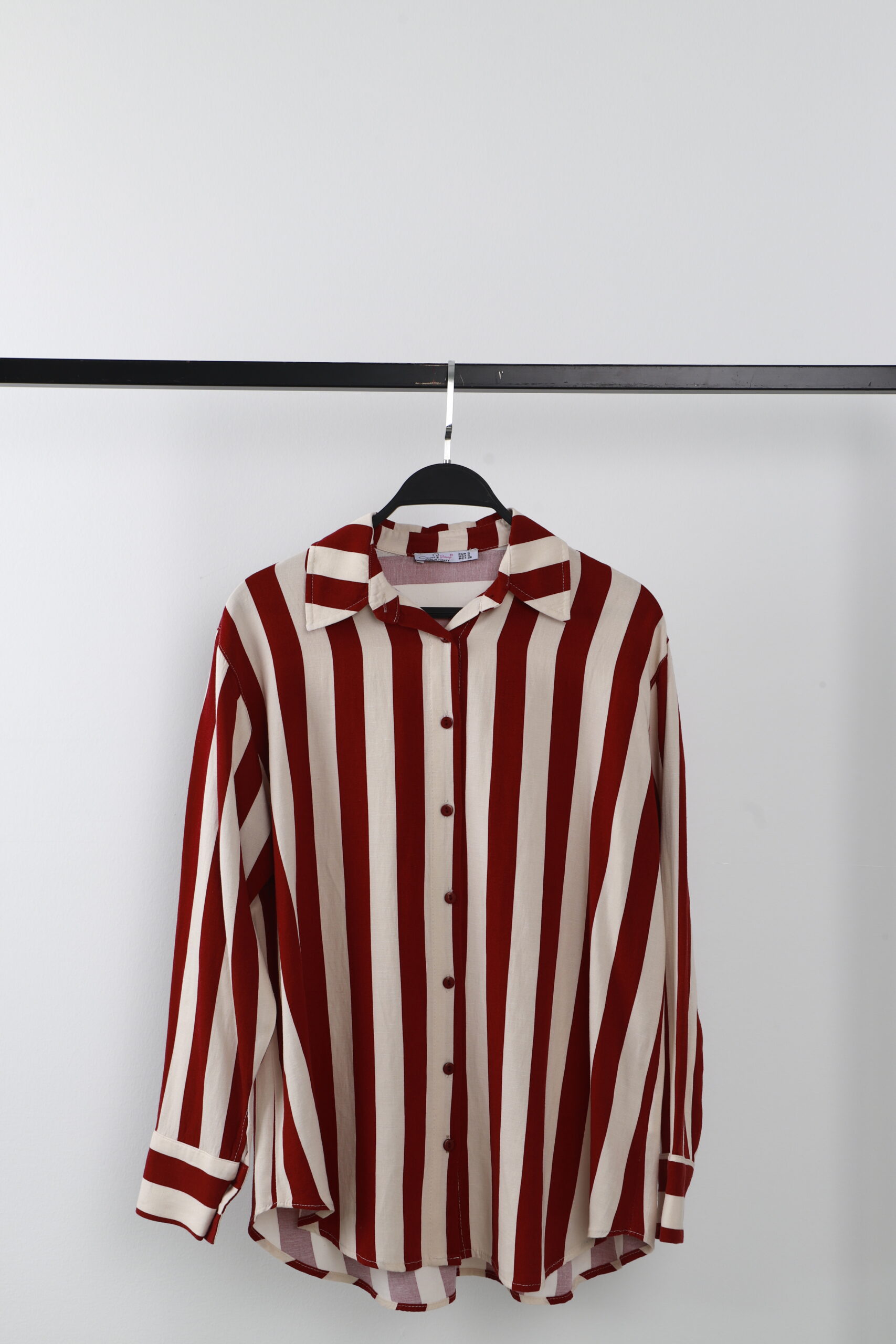 Silaş Linen Shirt – Burgundy – Brand: Cream Rouge – Women & Kids, Baby Clothes Wholesale – TheBS Women