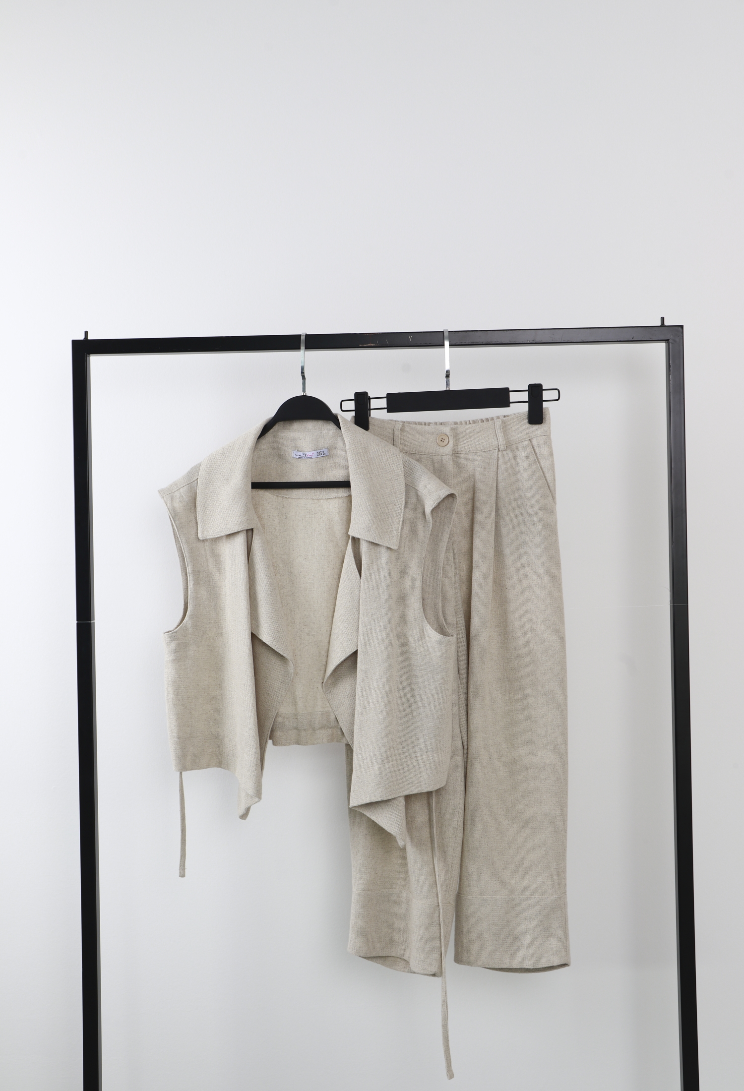 Linen Suit With Vest - Brand: Cream Rouge - Women & Kids, Baby Clothes Wholesale - TheBS Women