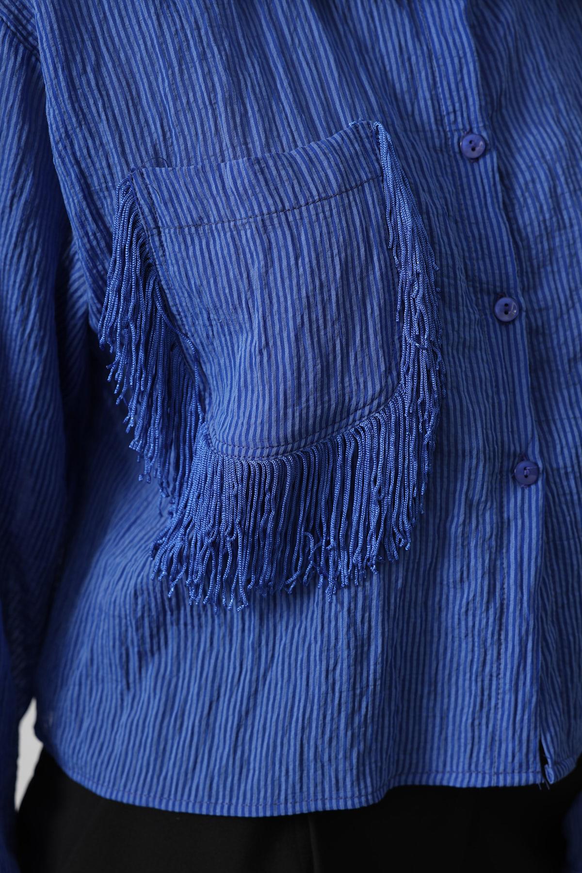 Tassel Pocket Detailed Short Shirt – – Brand: Reyon – Women & Kids, Baby Clothes Wholesale – TheBS Women