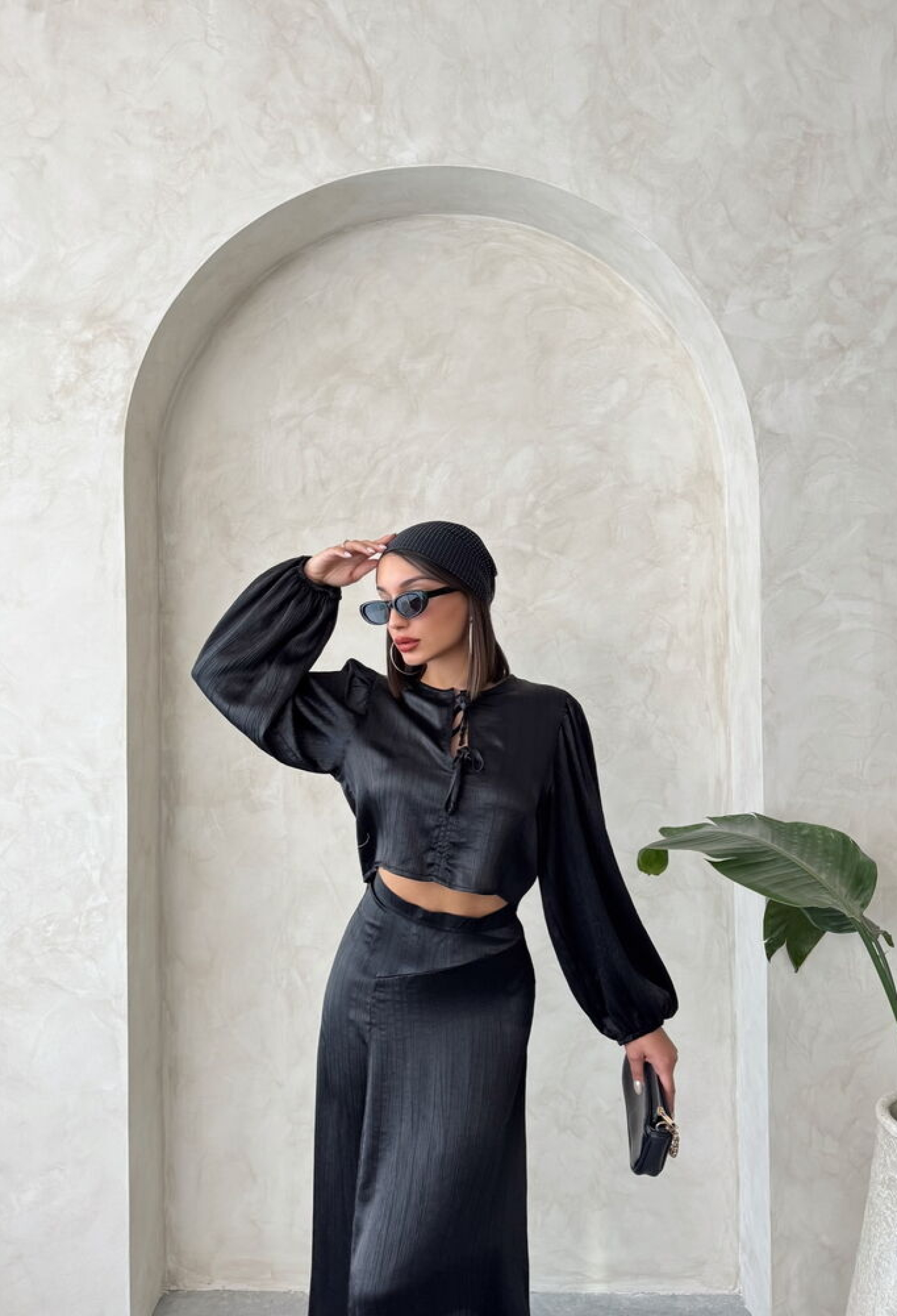 Lace Satin Front Tie Blouse - Brand: Topshow - Women & Kids, Baby Clothes Wholesale - TheBS Women