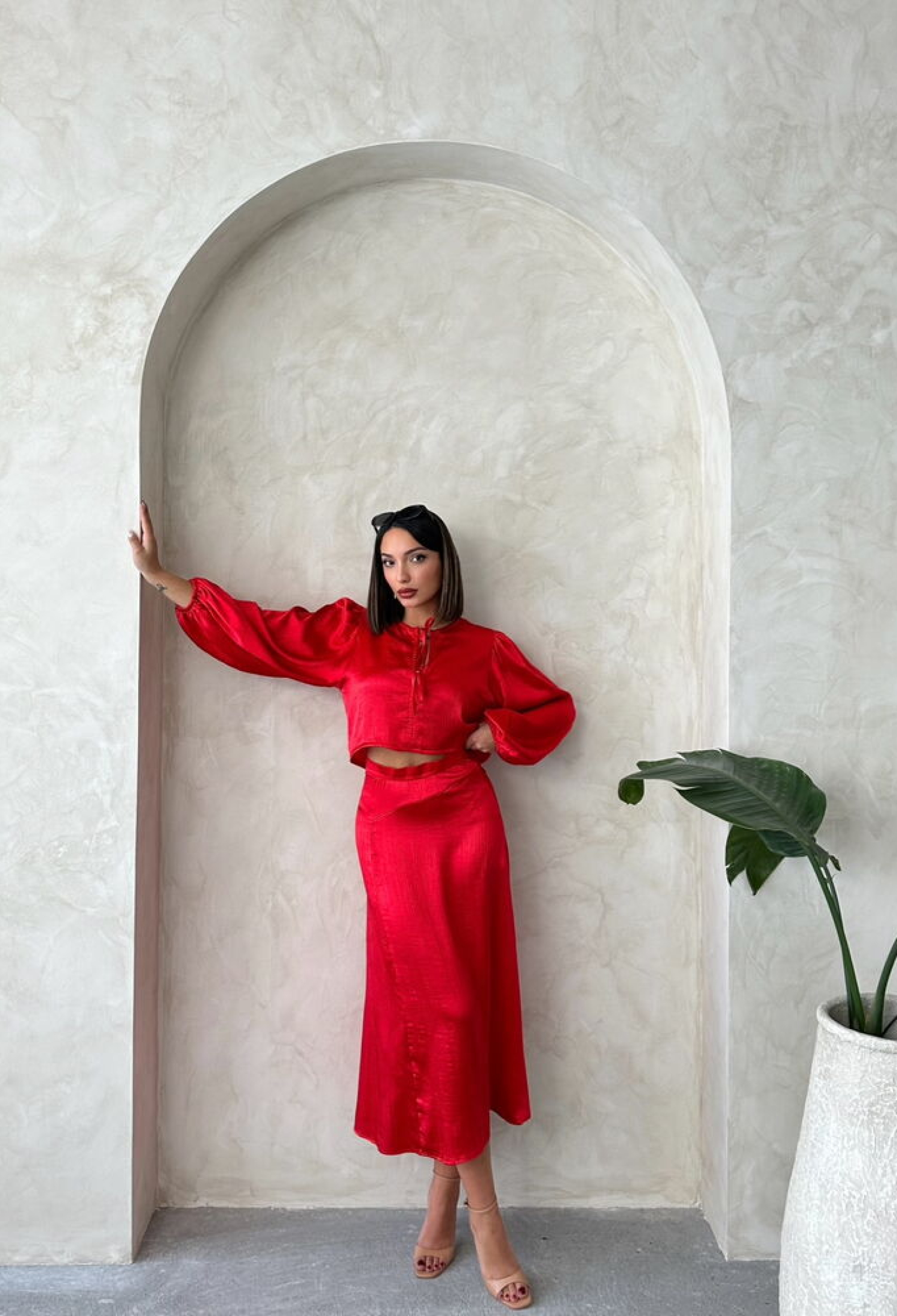 Satin Skirt With Lace - Brand: Topshow - Women & Kids, Baby Clothes Wholesale - TheBS Women