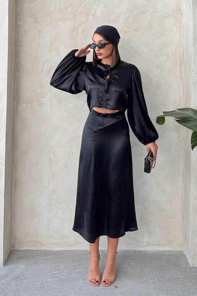 Satin Skirt With Lace - Brand: Topshow - Women & Kids, Baby Clothes Wholesale - TheBS Women