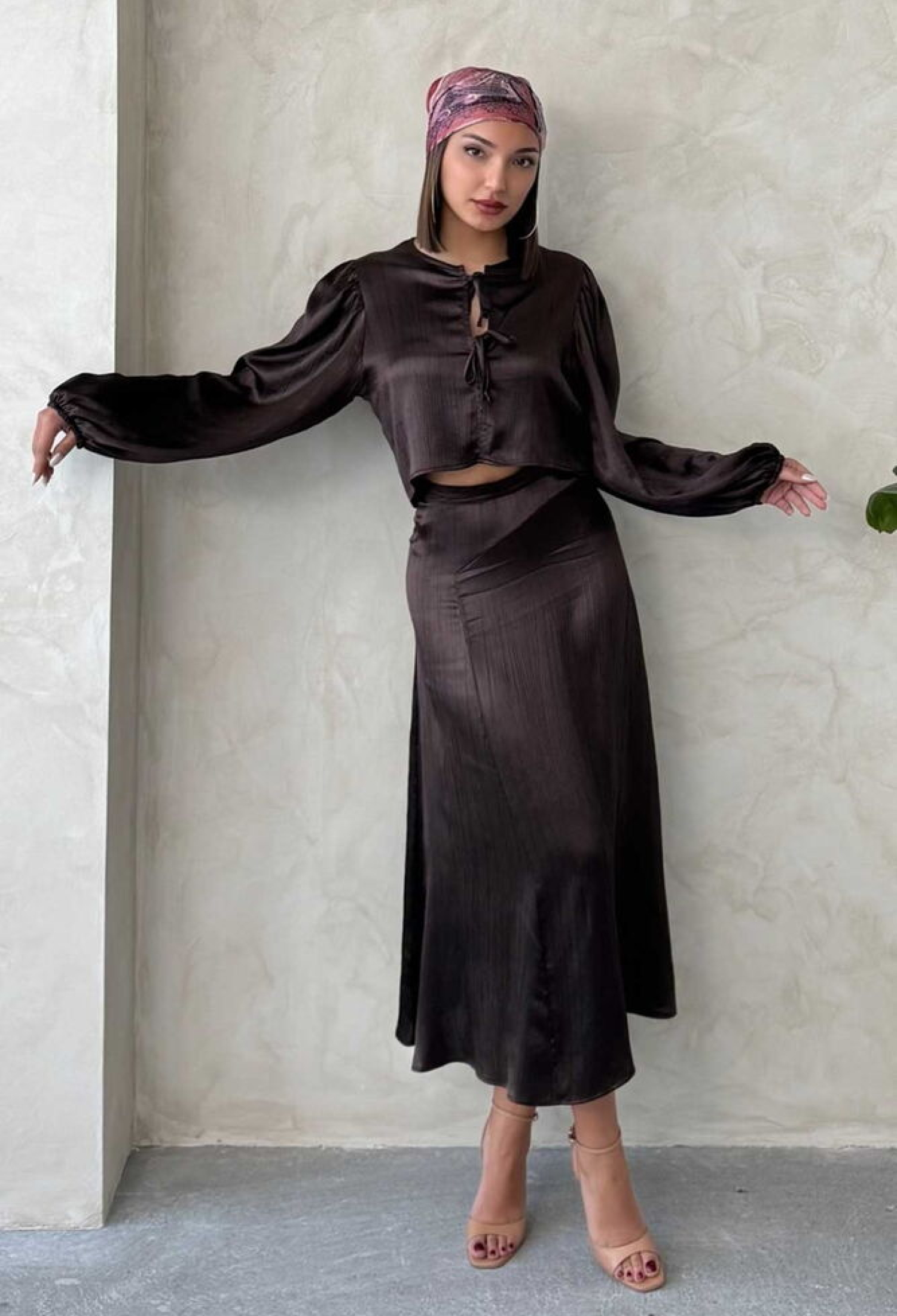 Satin Skirt With Lace - Brand: Topshow - Women & Kids, Baby Clothes Wholesale - TheBS Women