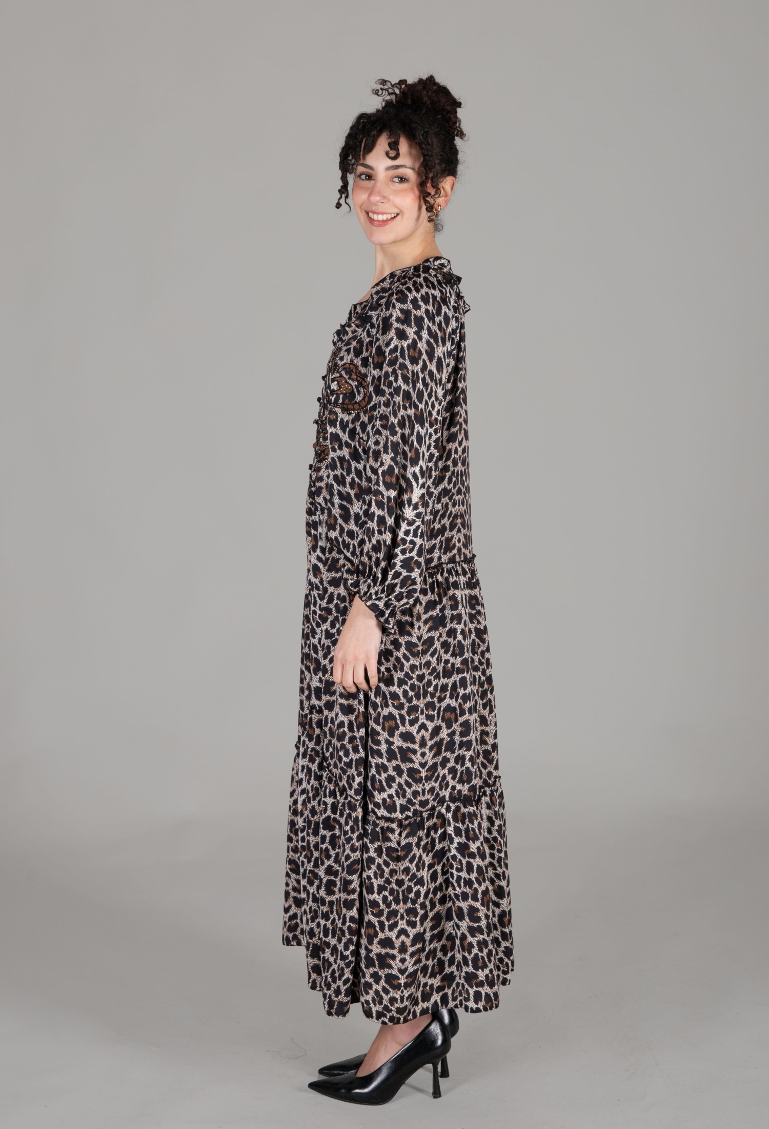 Round Neck Empirme Dress - Brand: GUMANIZE - Women & Kids, Baby Clothes Wholesale - TheBS Women