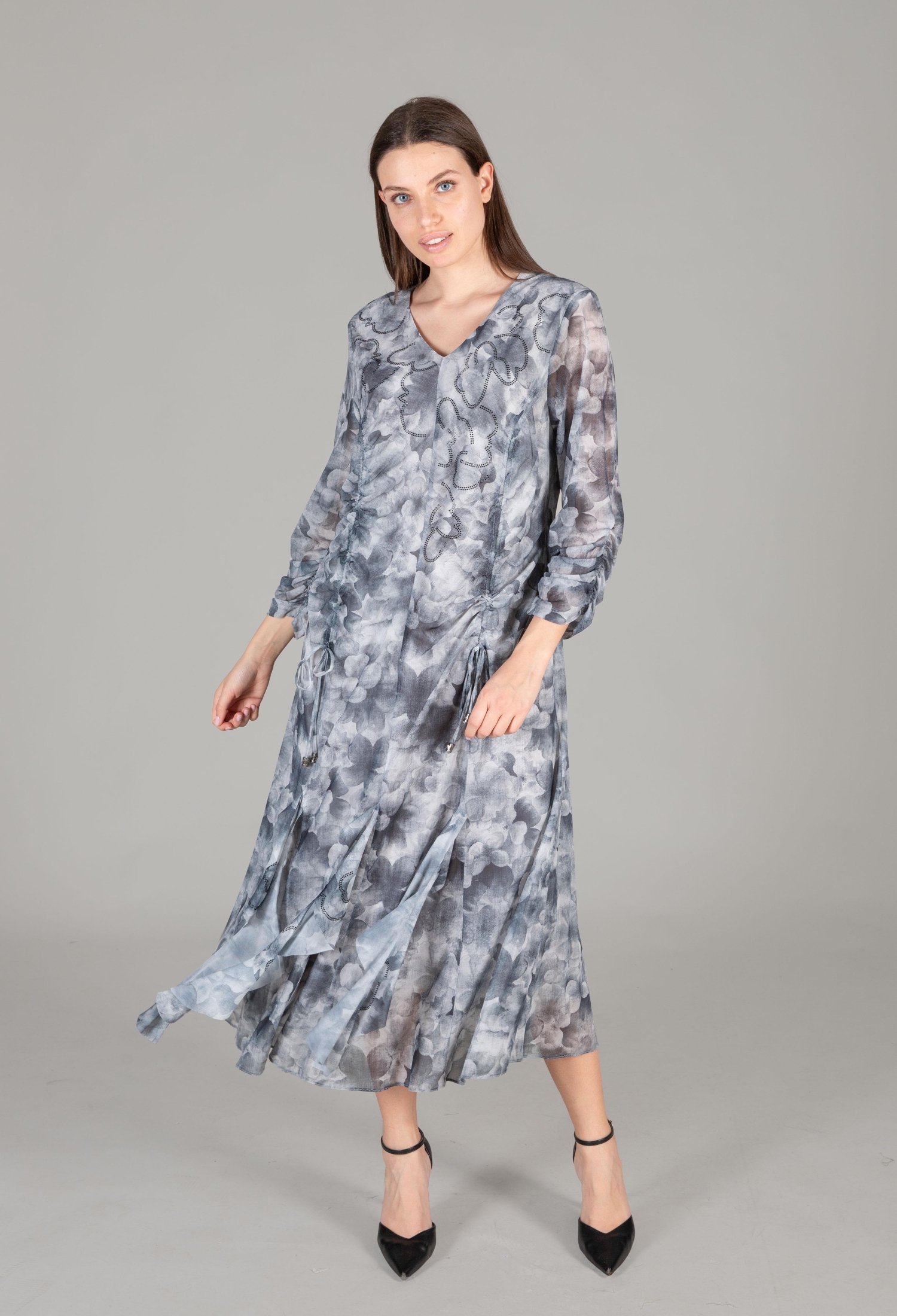 Round Neck Empirme Dress - Brand: GUMANIZE - Women & Kids, Baby Clothes Wholesale - TheBS Women