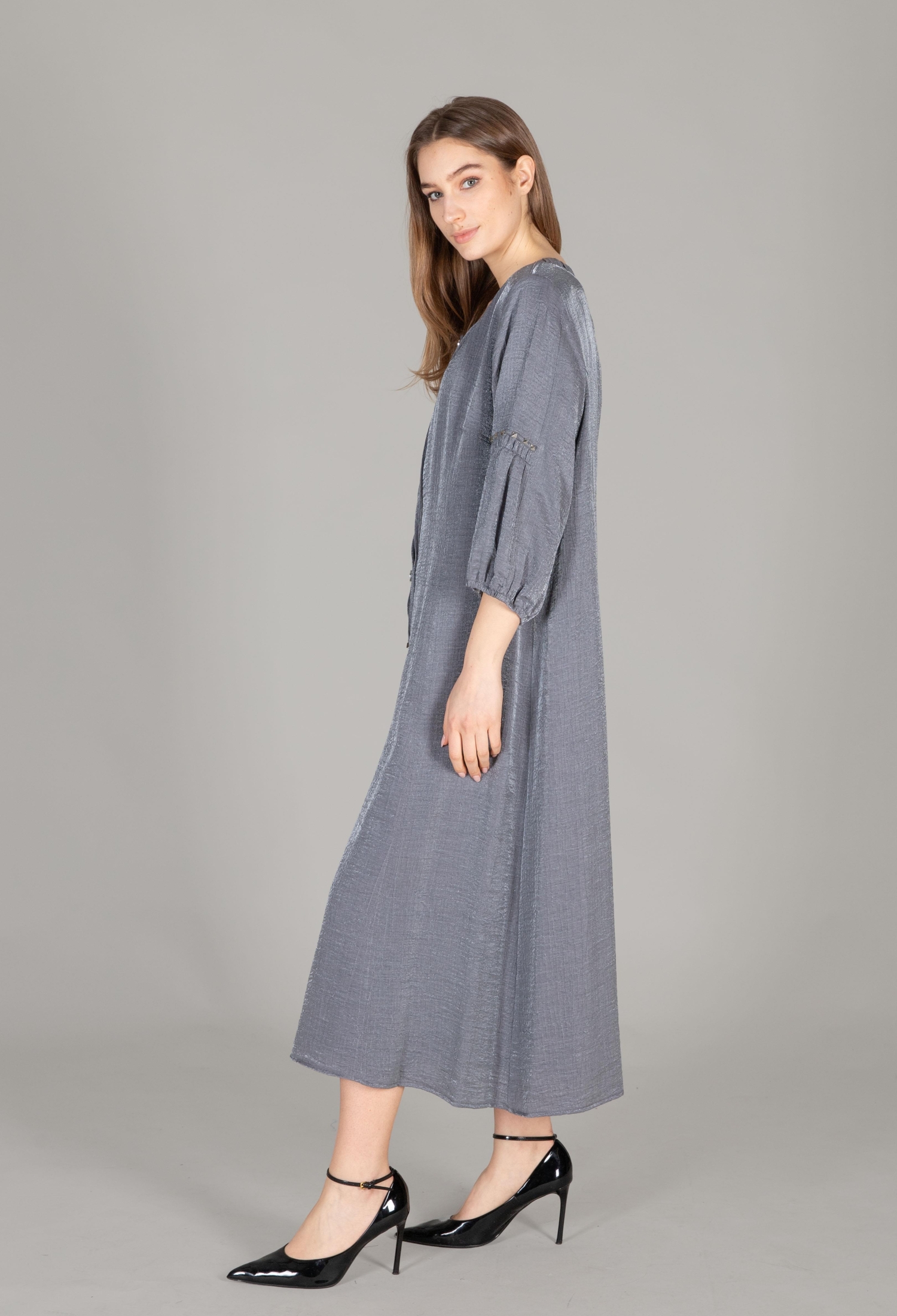 Round Neck Glitter Dress - Brand: GUMANIZE - Women & Kids, Baby Clothes Wholesale - TheBS Women