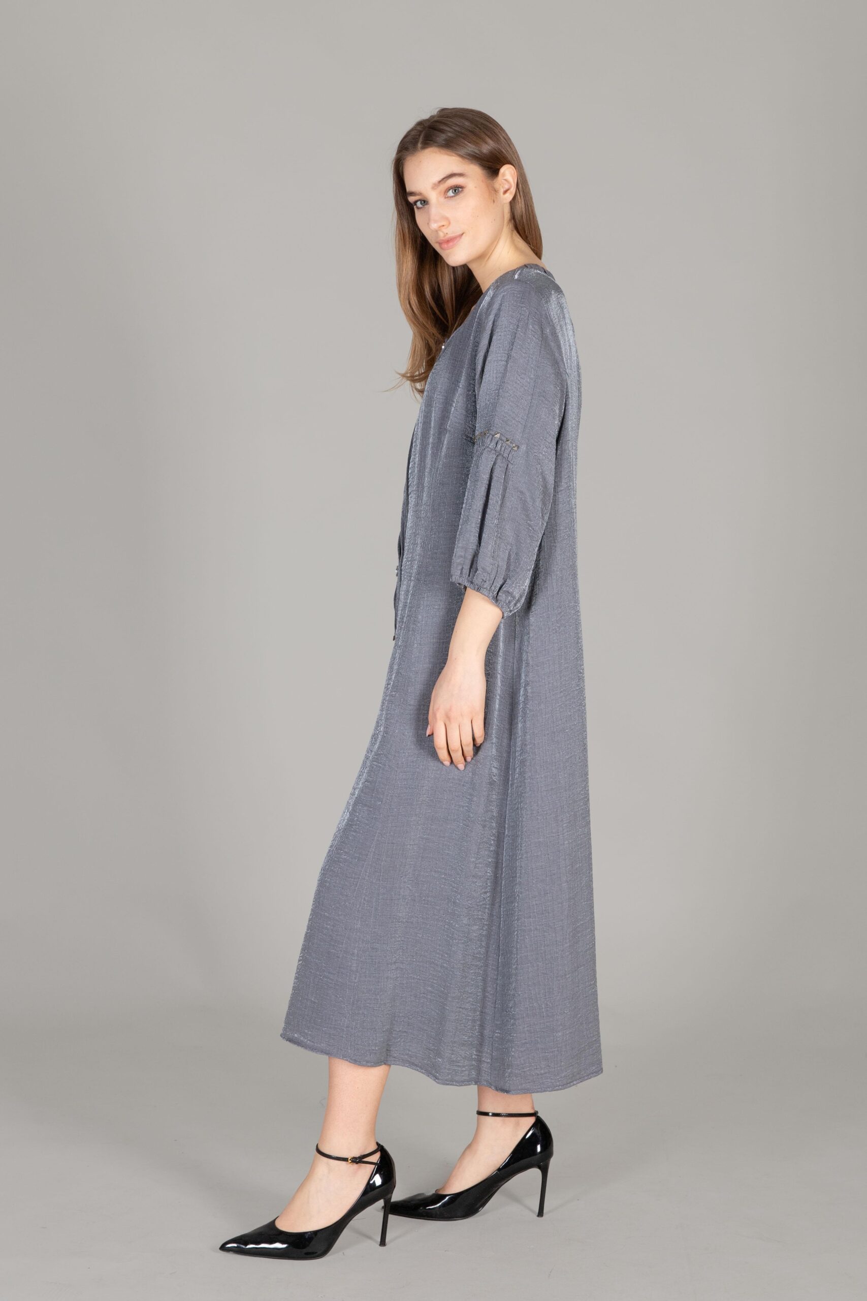 Round Neck Glitter Dress – Brand: GUMANIZE – Women & Kids, Baby Clothes Wholesale – TheBS Women