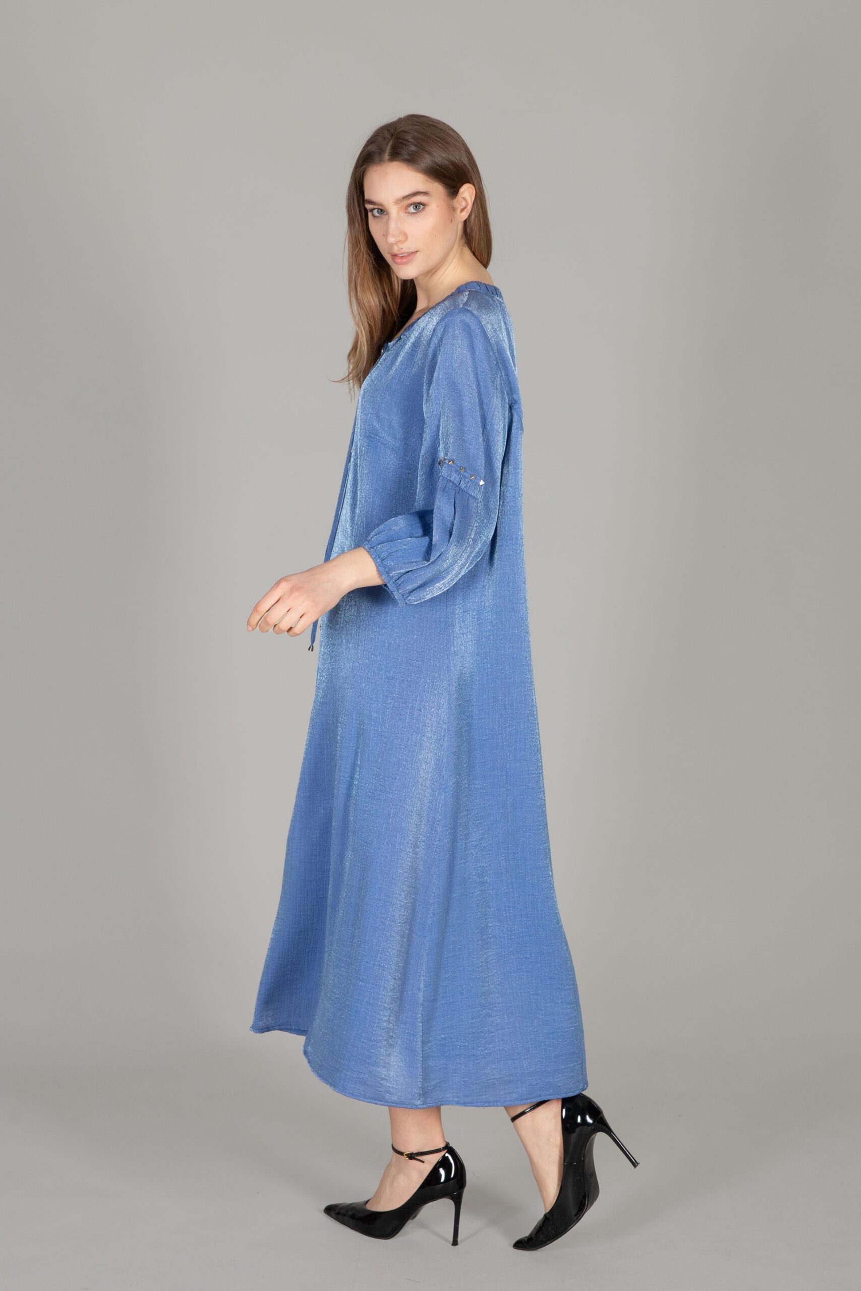 Round Neck Glitter Dress – Brand: GUMANIZE – Women & Kids, Baby Clothes Wholesale – TheBS Women