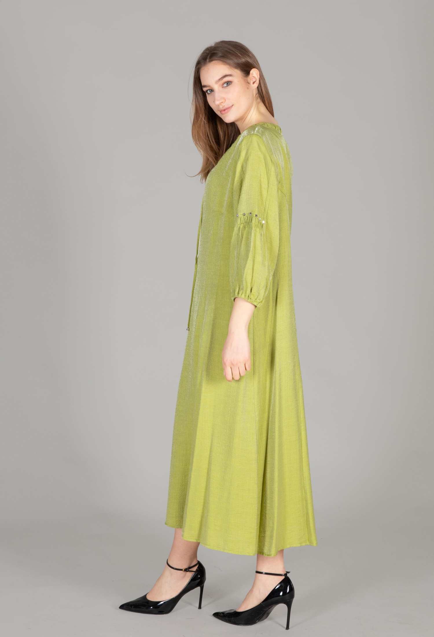 Round Neck Glitter Dress - Brand: GUMANIZE - Women & Kids, Baby Clothes Wholesale - TheBS Women