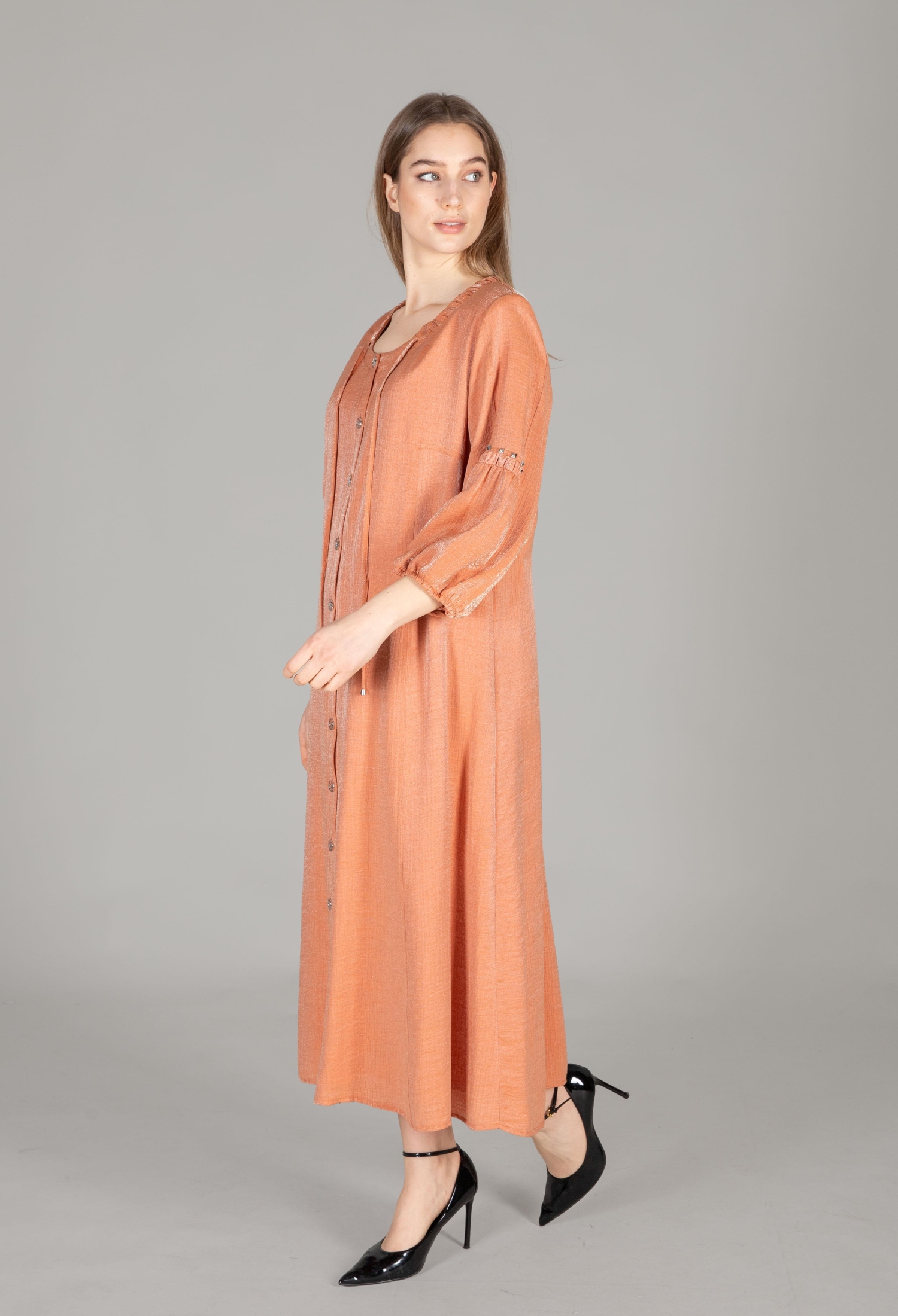 Round Neck Glitter Dress - Brand: GUMANIZE - Women & Kids, Baby Clothes Wholesale - TheBS Women