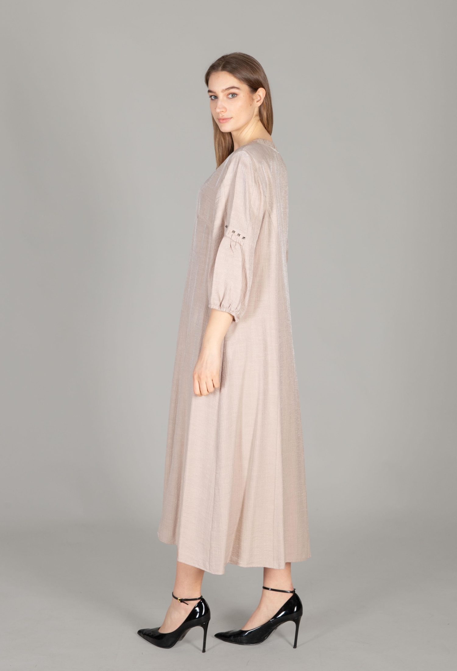 Round Neck Glitter Dress - Brand: GUMANIZE - Women & Kids, Baby Clothes Wholesale - TheBS Women