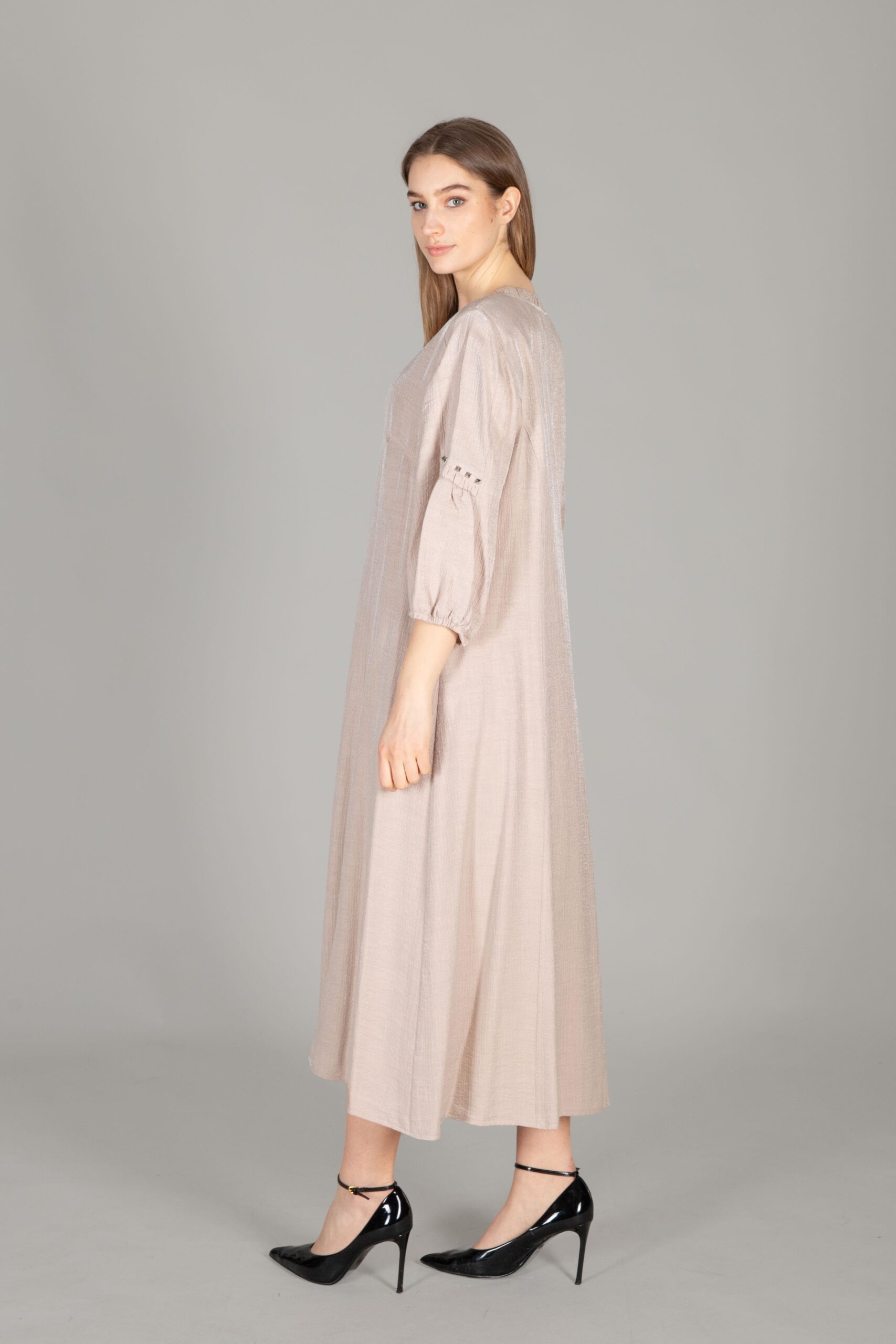 Round Neck Glitter Dress – Brand: GUMANIZE – Women & Kids, Baby Clothes Wholesale – TheBS Women