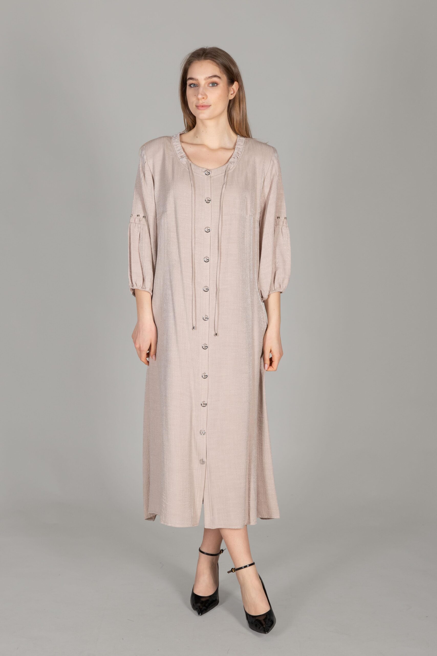 Round Neck Glitter Dress – Brand: GUMANIZE – Women & Kids, Baby Clothes Wholesale – TheBS Women