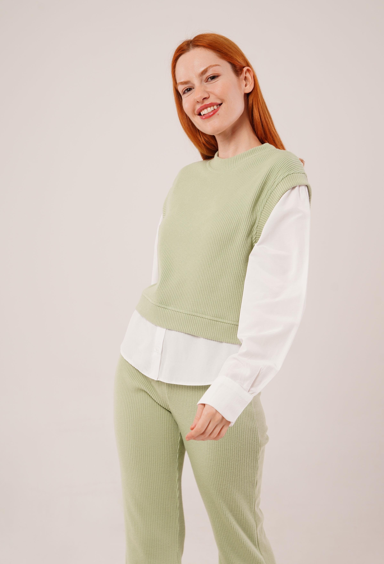 Shirt Sleeve Flex Mint Wholesale Double Suit - Brand: Lustrin - Women & Kids, Baby Clothes Wholesale - TheBS Women