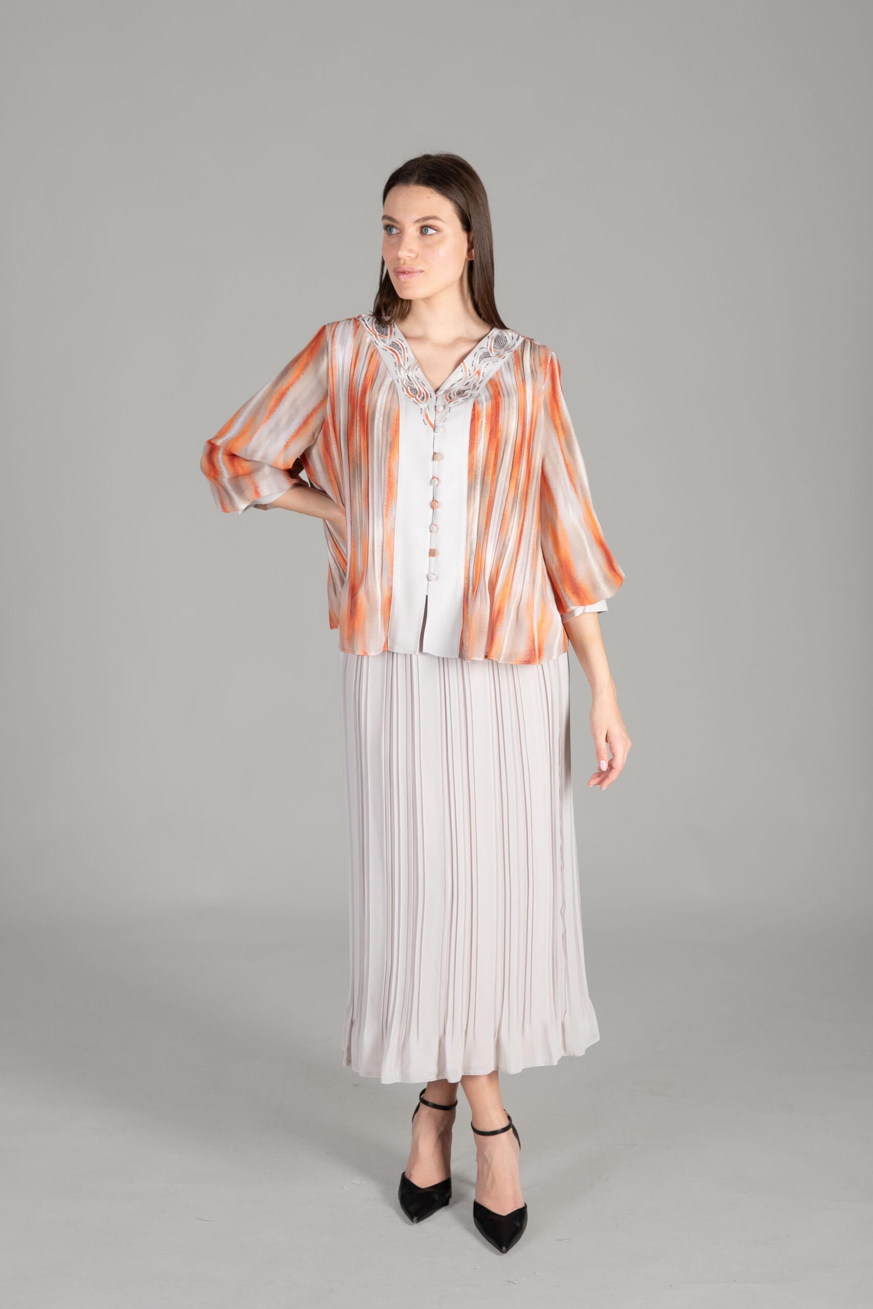 V Neck Embroidered Print Suit - Multicolor - Brand: GUMANIZE - Women & Kids, Baby Clothes Wholesale - TheBS Women V Neck Embroidered Print Suit - Multicolor - Brand: GUMANIZE - Women & Kids, Baby Clothes Wholesale - TheBS Women