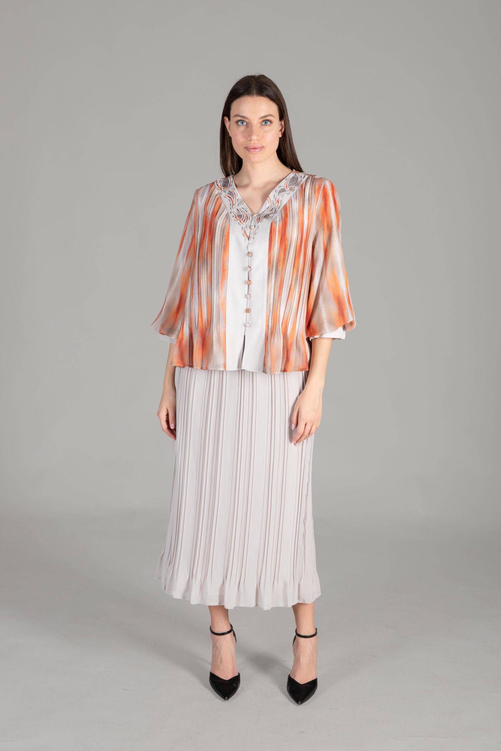 V Neck Embroidered Print Suit - Multicolor - Brand: GUMANIZE - Women & Kids, Baby Clothes Wholesale - TheBS Women V Neck Embroidered Print Suit - Multicolor - Brand: GUMANIZE - Women & Kids, Baby Clothes Wholesale - TheBS Women