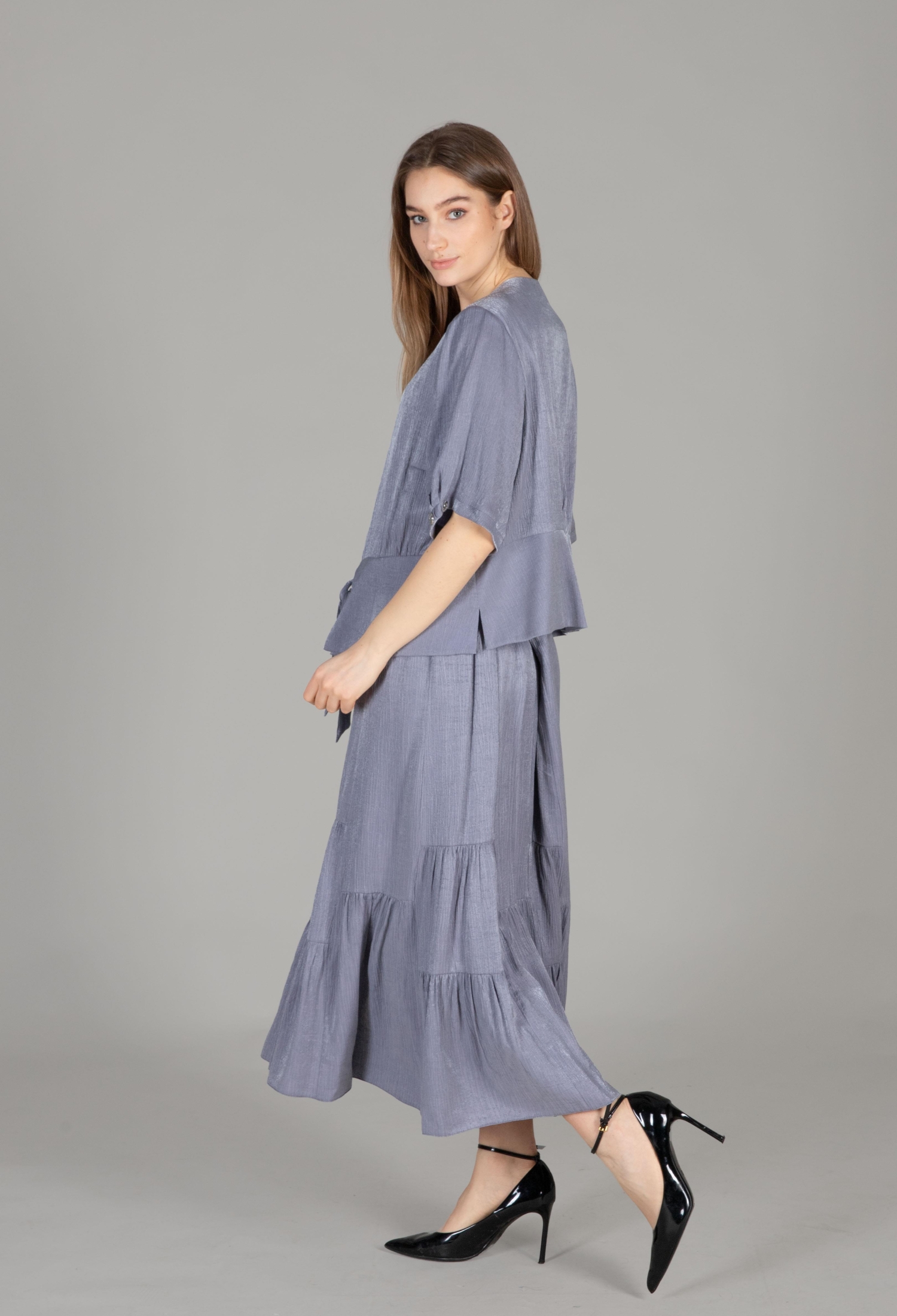 Round Neck Gown Skirt Set - Brand: GUMANIZE - Women & Kids, Baby Clothes Wholesale - TheBS Women