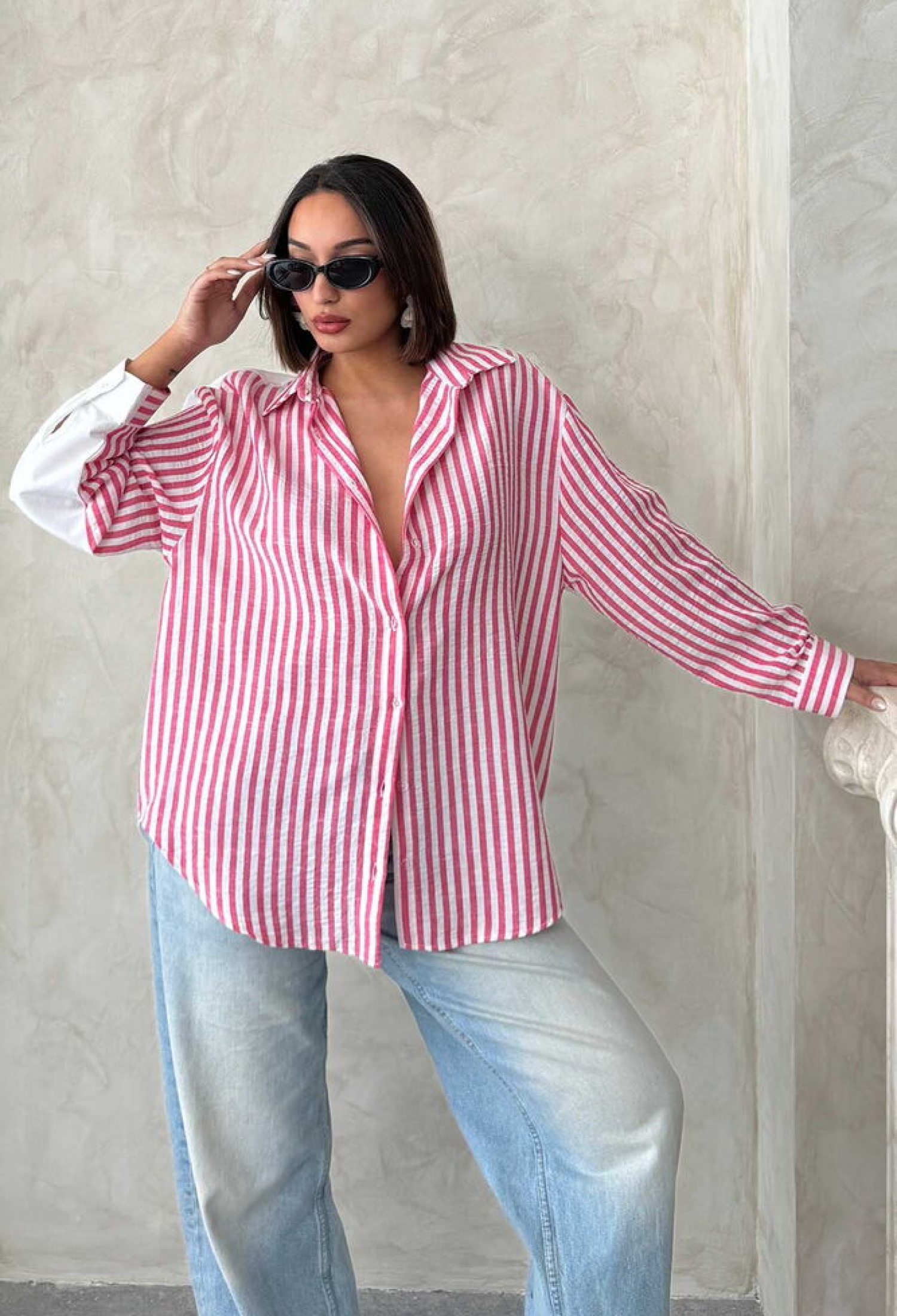 Striped Linen Shirt - Brand: Topshow - Women & Kids, Baby Clothes Wholesale - TheBS Women