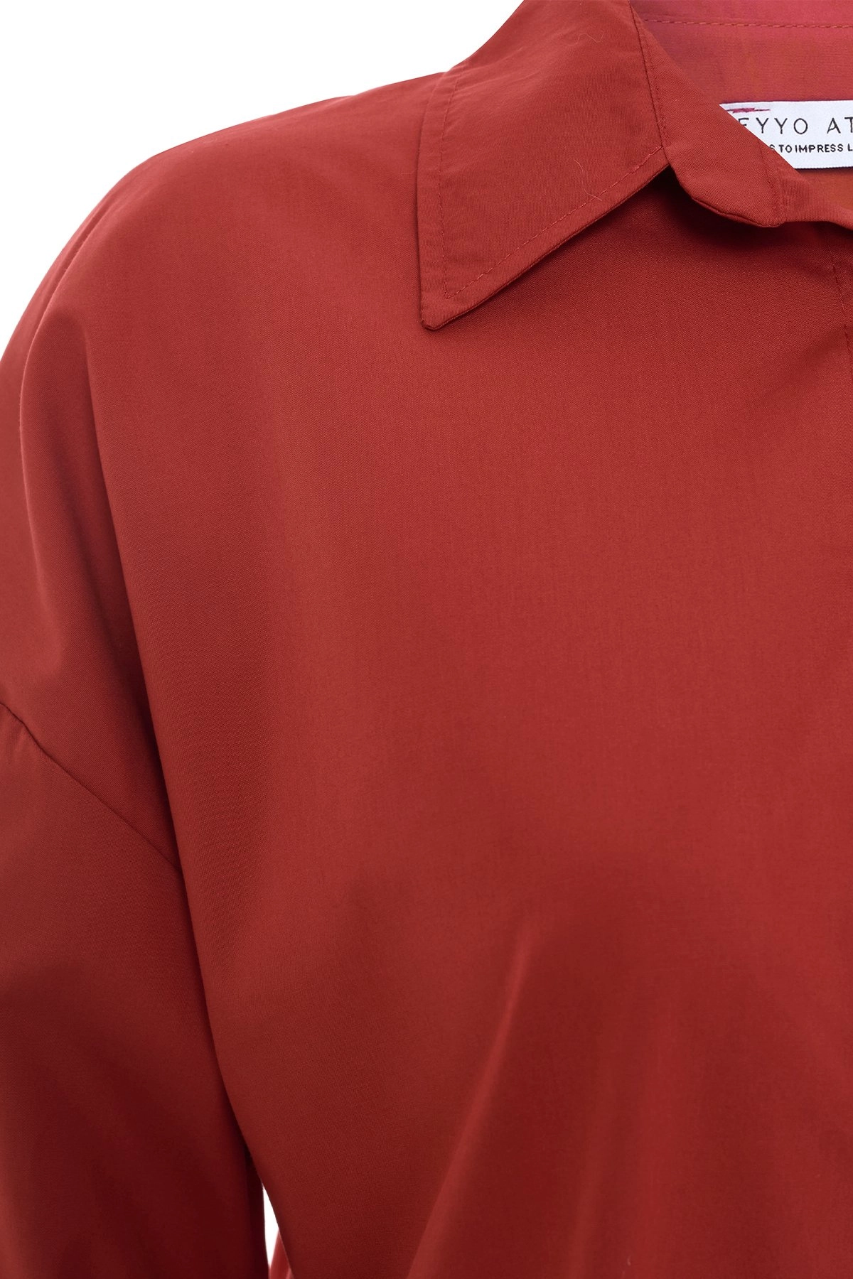 Front Buttoned Shirt - Burgundy - Brand: EYYO ATELIER - Women & Kids, Baby Clothes Wholesale - TheBS Women