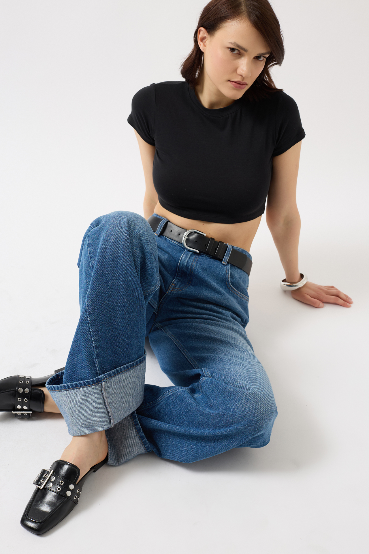 Lycra Basic Crop Tshirt – Brand: Black Fashion – Women & Kids, Baby Clothes Wholesale – TheBS Women