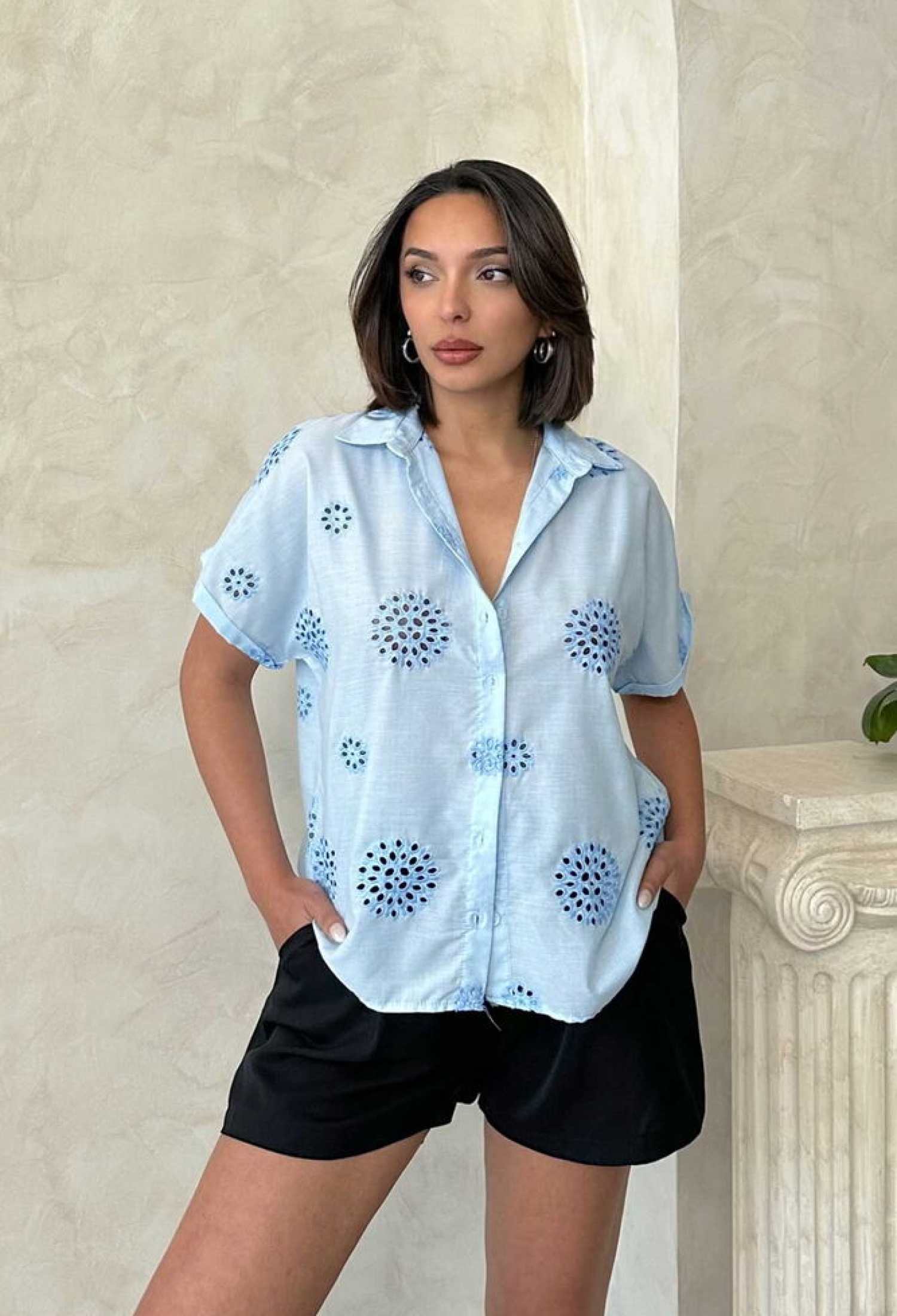 Embroidered Shirt - Brand: Topshow - Women & Kids, Baby Clothes Wholesale - TheBS Women