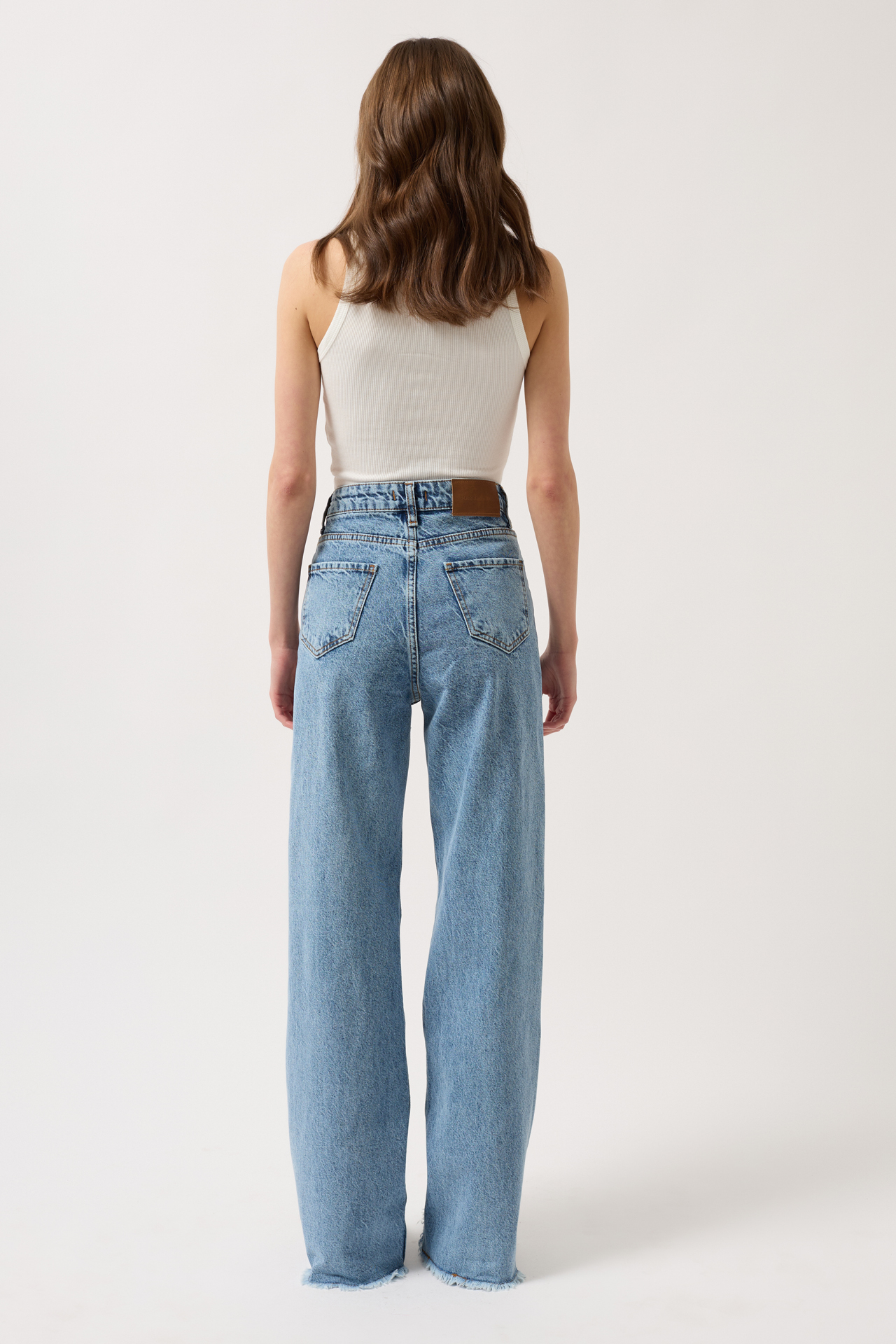 Laser Cut Wide Leg Jean – Brand: Black Fashion – Women & Kids, Baby Clothes Wholesale – TheBS Women