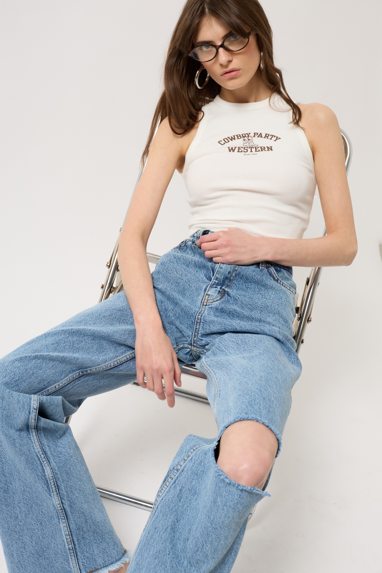 Laser Cut Wide Leg Jean – Brand: Black Fashion – Women & Kids, Baby Clothes Wholesale – TheBS Women