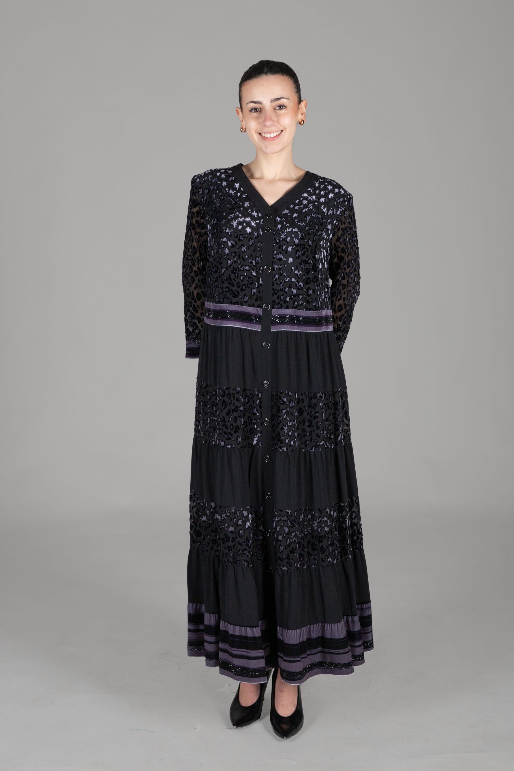 V Neck Burn Velvet Dress - Brand: GUMANIZE - Women & Kids, Baby Clothes Wholesale - TheBS Women V Neck Burn Velvet Dress - Brand: GUMANIZE - Women & Kids, Baby Clothes Wholesale - TheBS Women