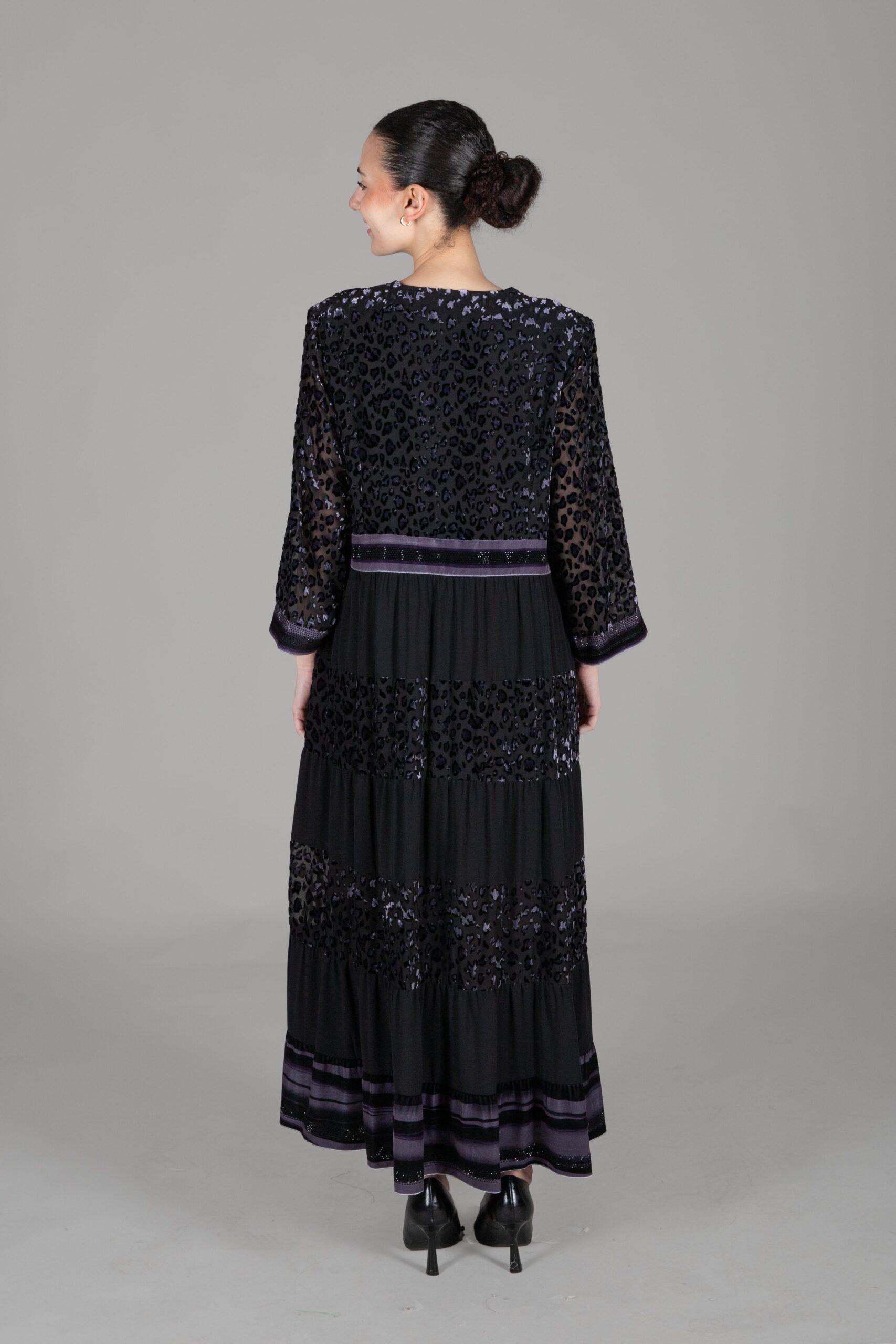 V Neck Burn Velvet Dress - Brand: GUMANIZE - Women & Kids, Baby Clothes Wholesale - TheBS Women V Neck Burn Velvet Dress - Brand: GUMANIZE - Women & Kids, Baby Clothes Wholesale - TheBS Women