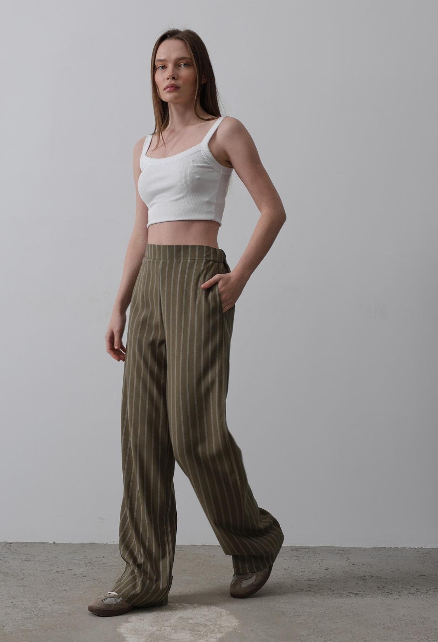 Half-Elastic Waist Palazzo Pants - Brand: Reyon - Women & Kids, Baby Clothes Wholesale - TheBS Women