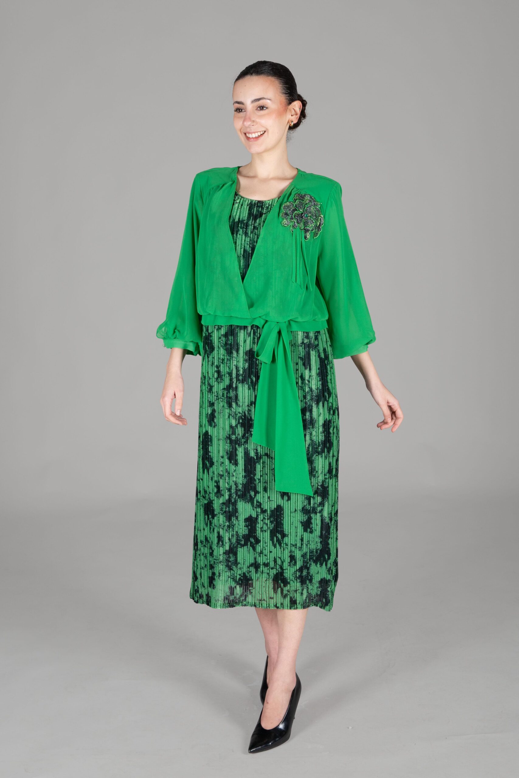 V Cut Bolero Dress - Brand: GUMANIZE - Women & Kids, Baby Clothes Wholesale - TheBS Women V Cut Bolero Dress - Brand: GUMANIZE - Women & Kids, Baby Clothes Wholesale - TheBS Women