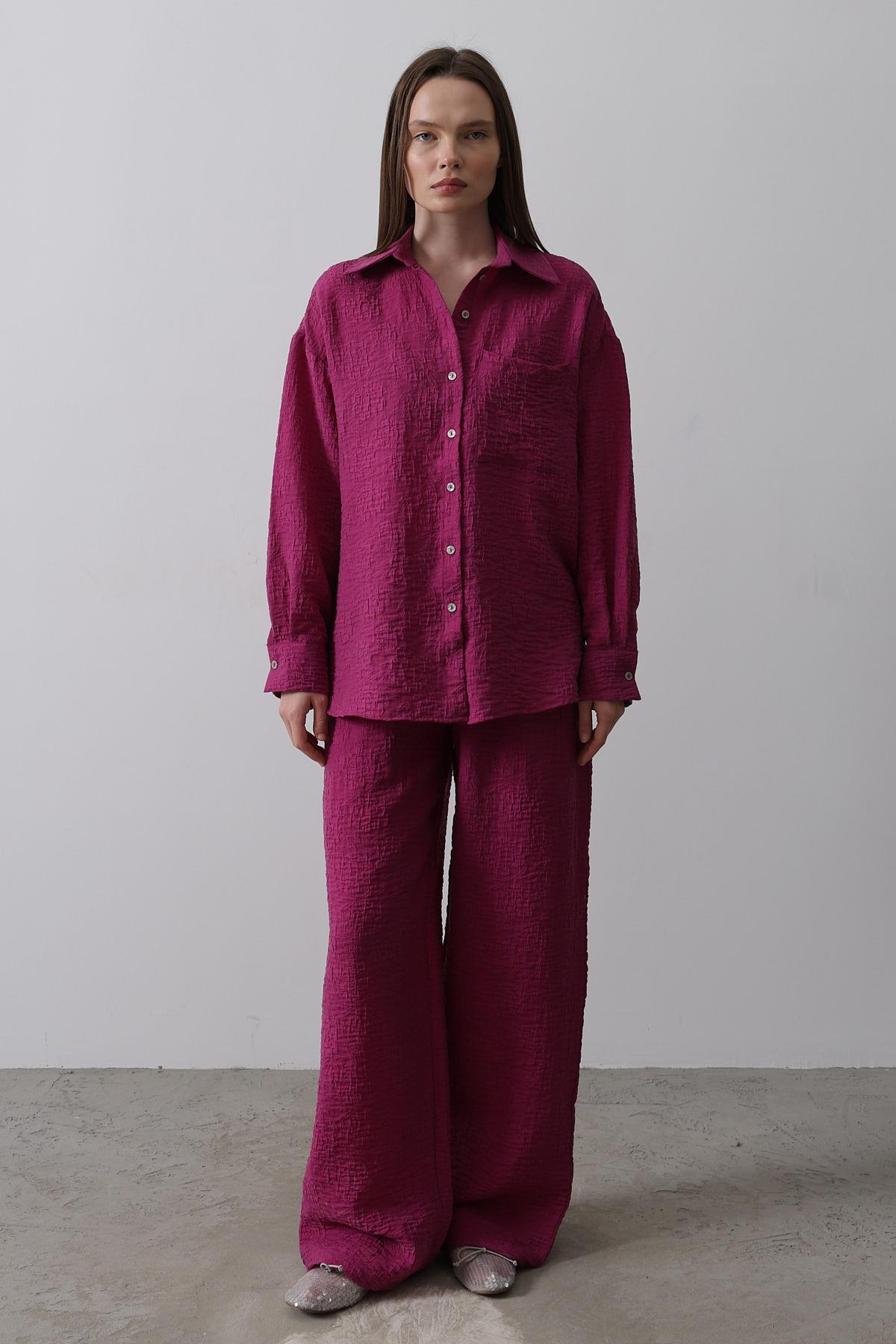 Jacquard Triple Set – Purple – Brand: Reyon – Women & Kids, Baby Clothes Wholesale – TheBS Women