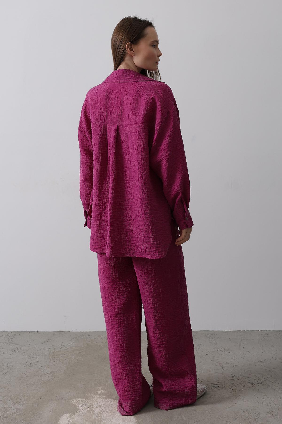 Jacquard Triple Set – Purple – Brand: Reyon – Women & Kids, Baby Clothes Wholesale – TheBS Women