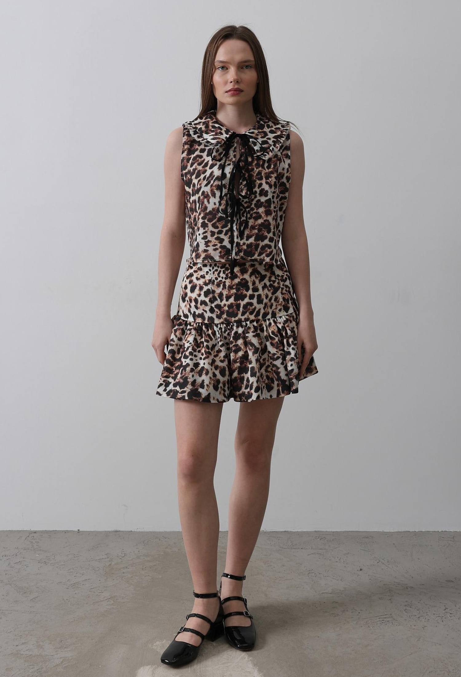 Leopard Print Mini Skirt - Multicolor - Brand: Reyon - Women & Kids, Baby Clothes Wholesale - TheBS Women