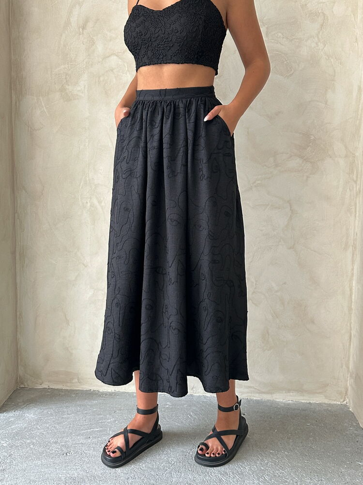 Embroidered Skirt – Brand: Topshow – Women & Kids, Baby Clothes Wholesale – TheBS Women