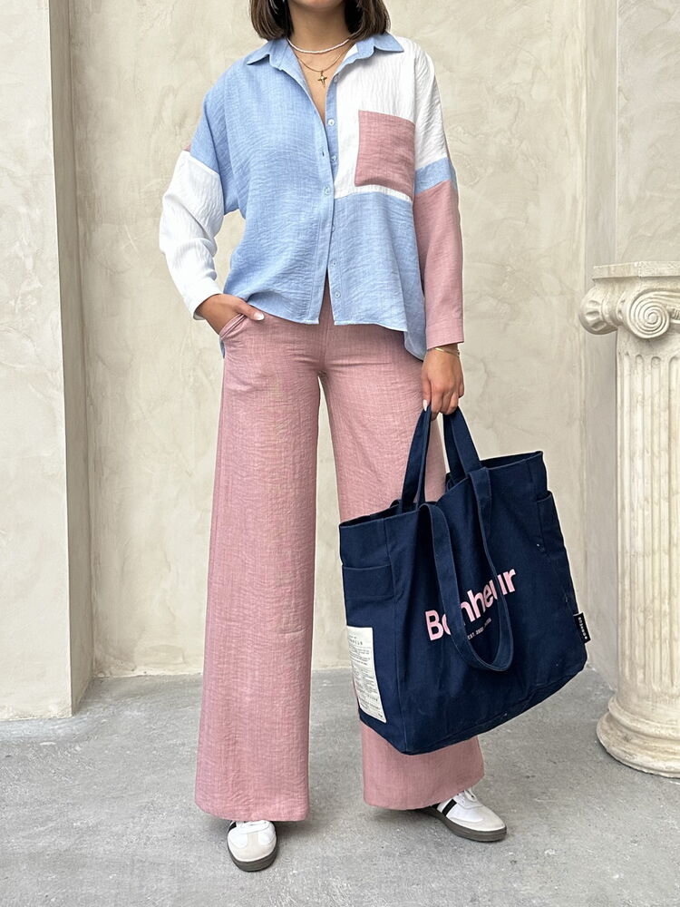 Powder Linen Trousers – Brand: Topshow – Women & Kids, Baby Clothes Wholesale – TheBS Women