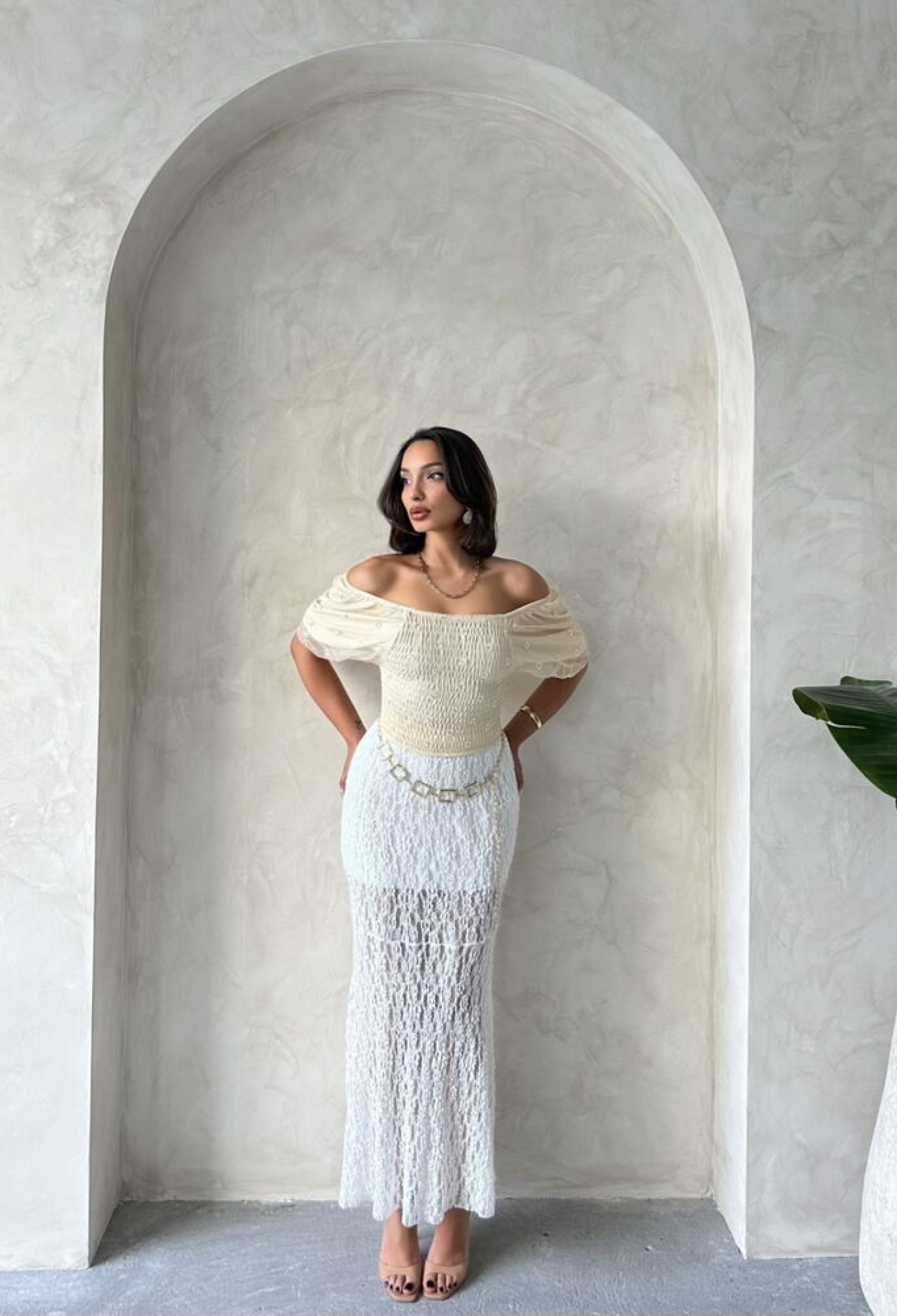 Gipe Detailed Patterned Chiffon Wholesale Blouse - Brand: Topshow - Women & Kids, Baby Clothes Wholesale - TheBS Women